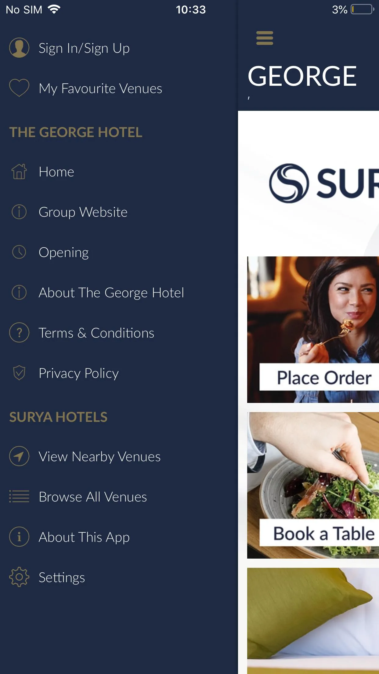 Surya Hotels | Indus Appstore | Screenshot