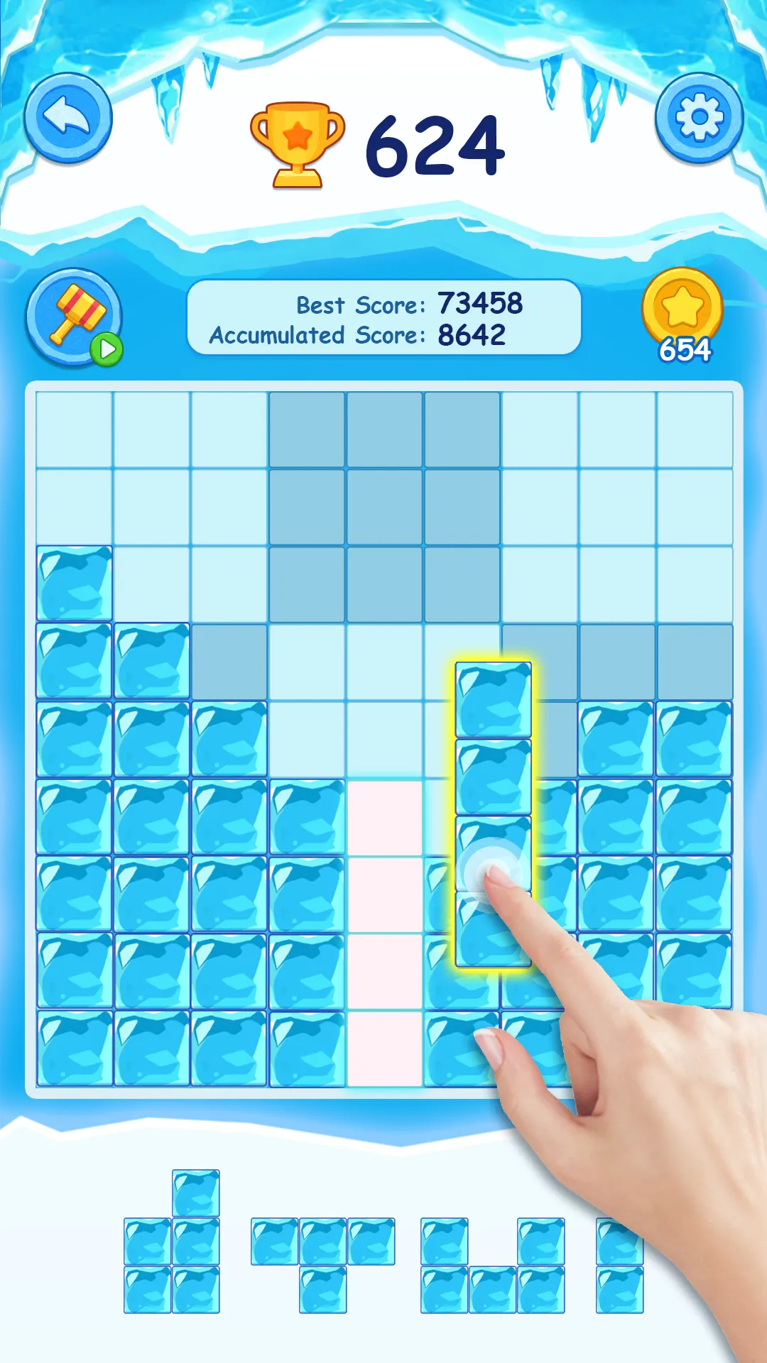 Classical Ice Blocks Puzzle | Indus Appstore | Screenshot