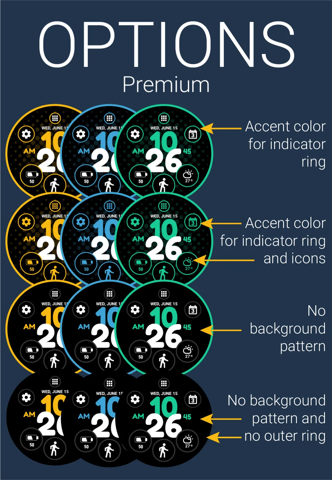 Color Watch Face (by HuskyDEV) | Indus Appstore | Screenshot