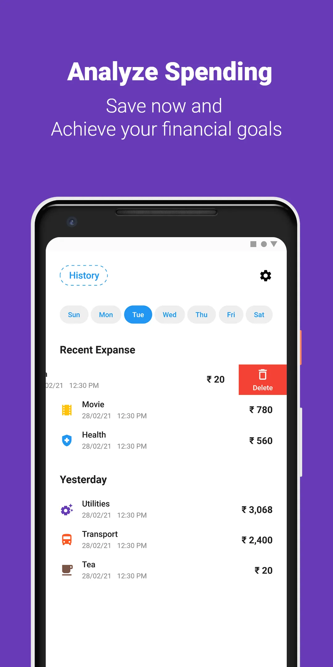 Expense Manager | Indus Appstore | Screenshot