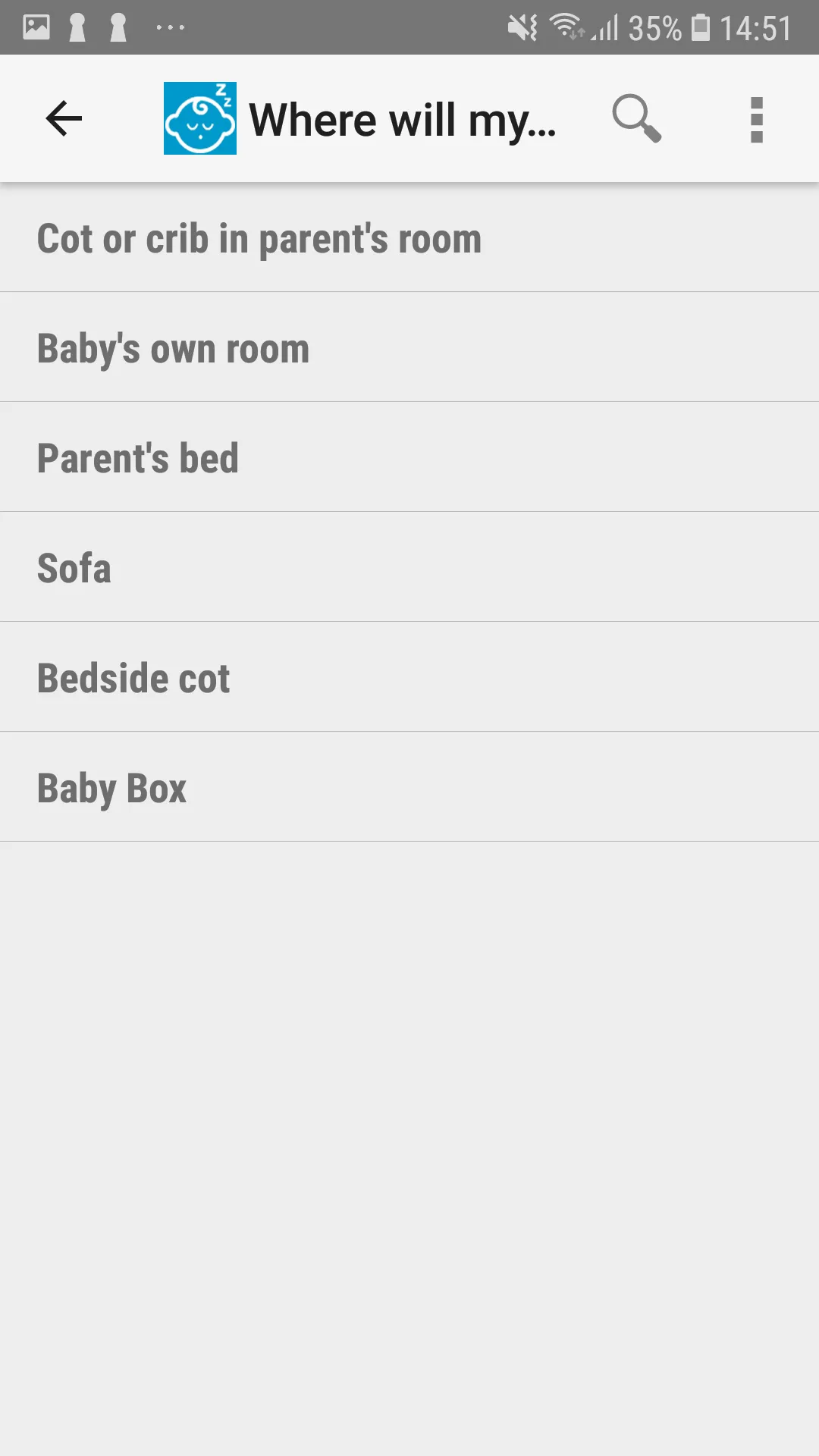 Infant Sleep Info | Indus Appstore | Screenshot