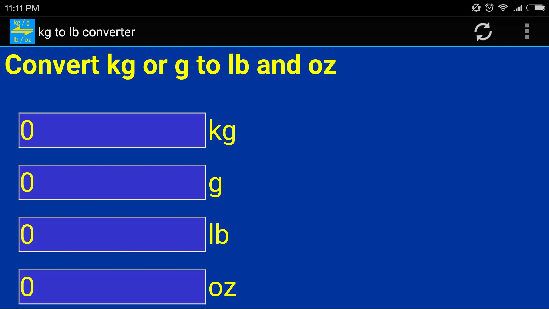 kg / g to lb / Oz weight conve | Indus Appstore | Screenshot