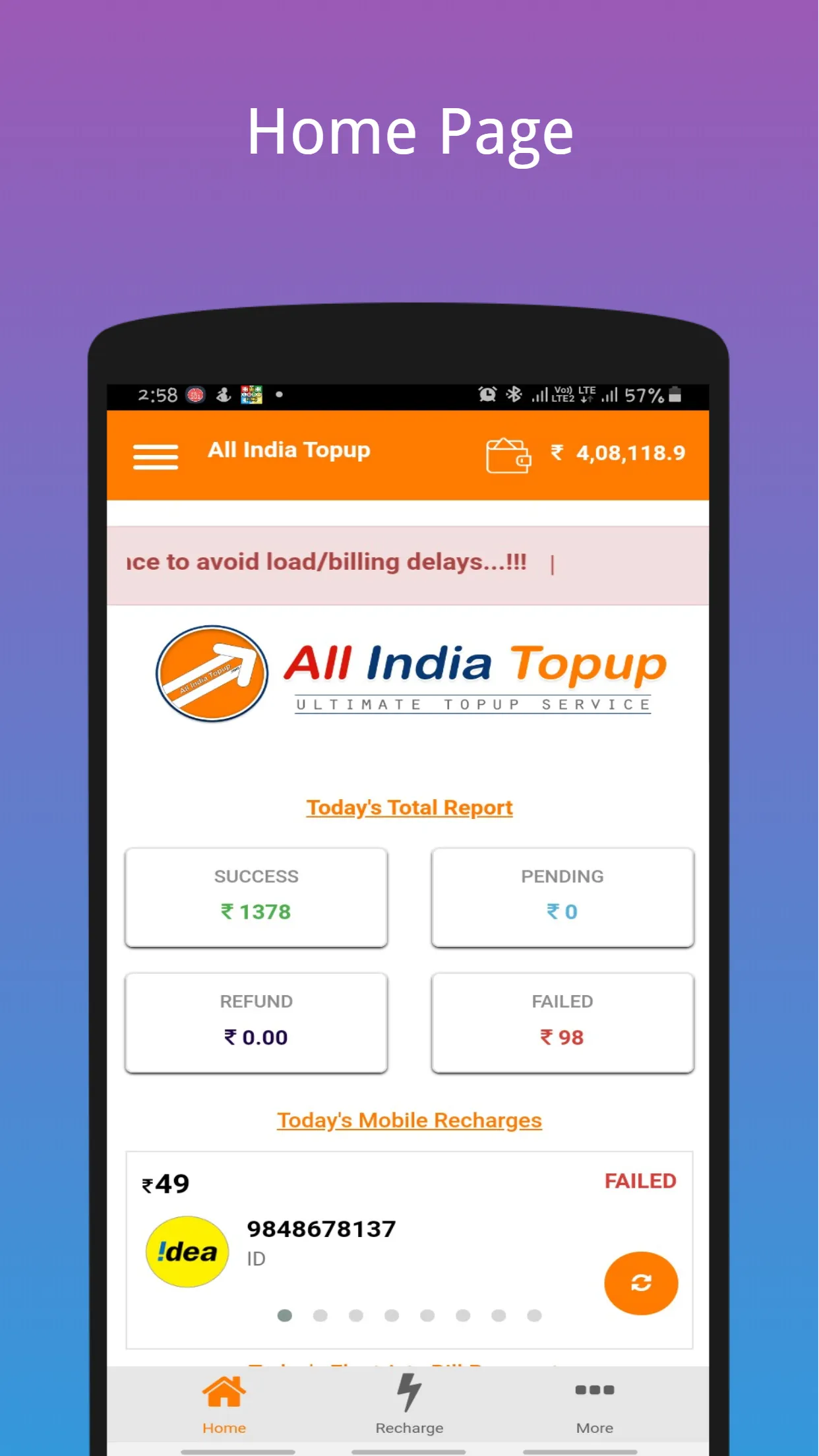 All India Topup Multi Recharge | Indus Appstore | Screenshot