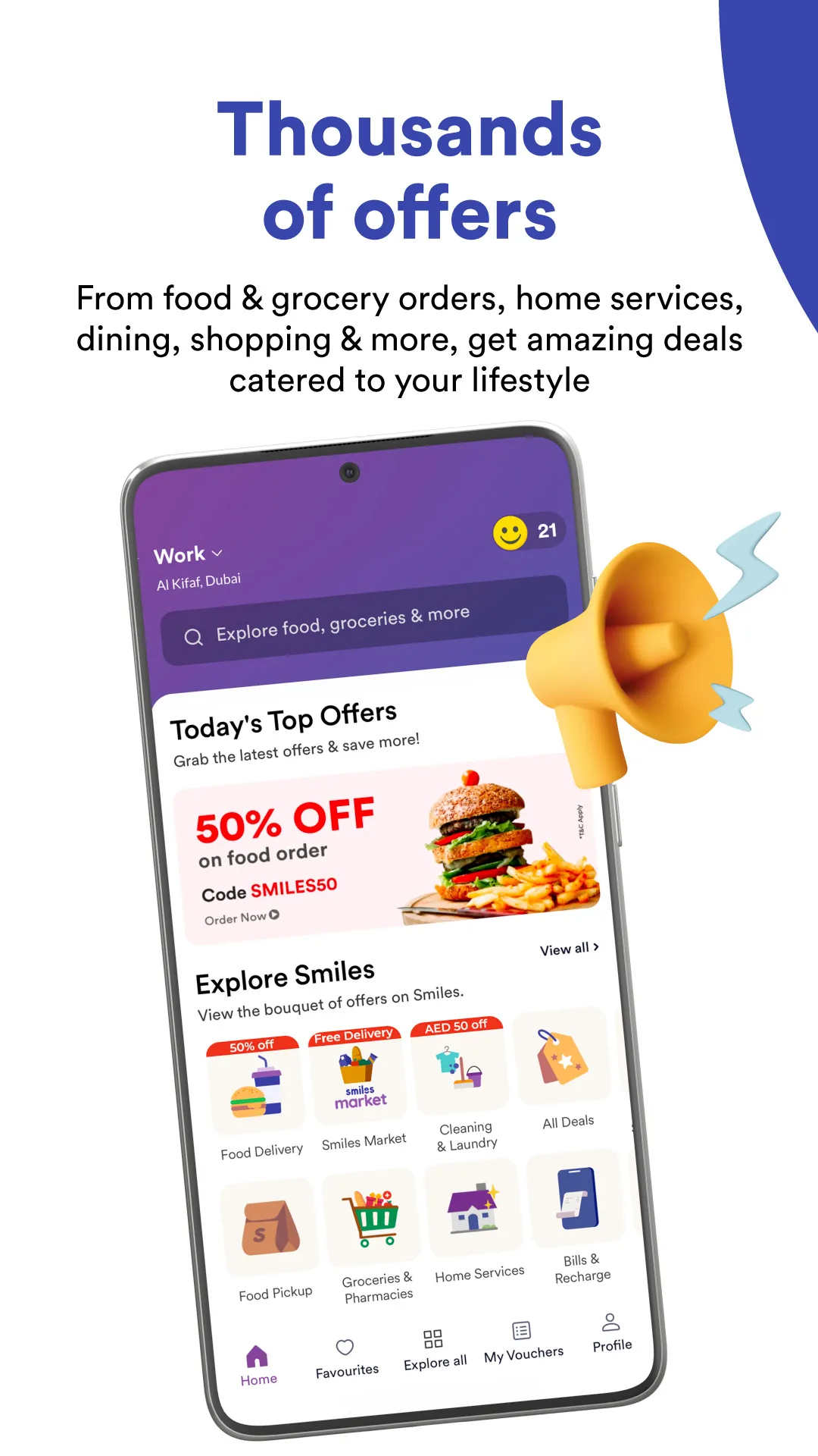 Smiles:Food,Grocery,Lifestyle | Indus Appstore | Screenshot