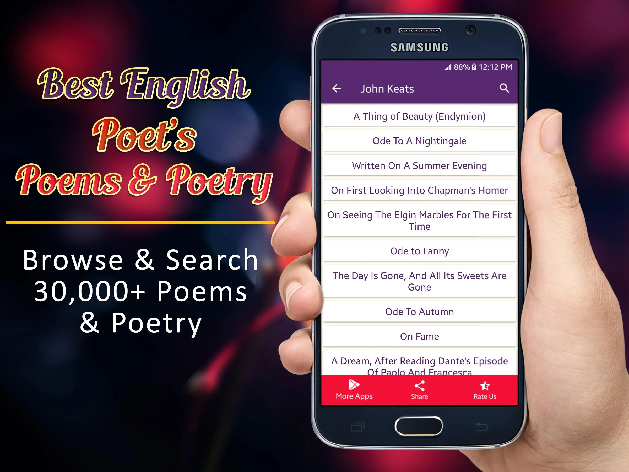 English Poems & Poetry | Indus Appstore | Screenshot