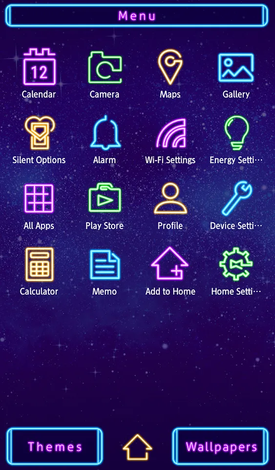 Neon Galaxy Theme | Indus Appstore | Screenshot