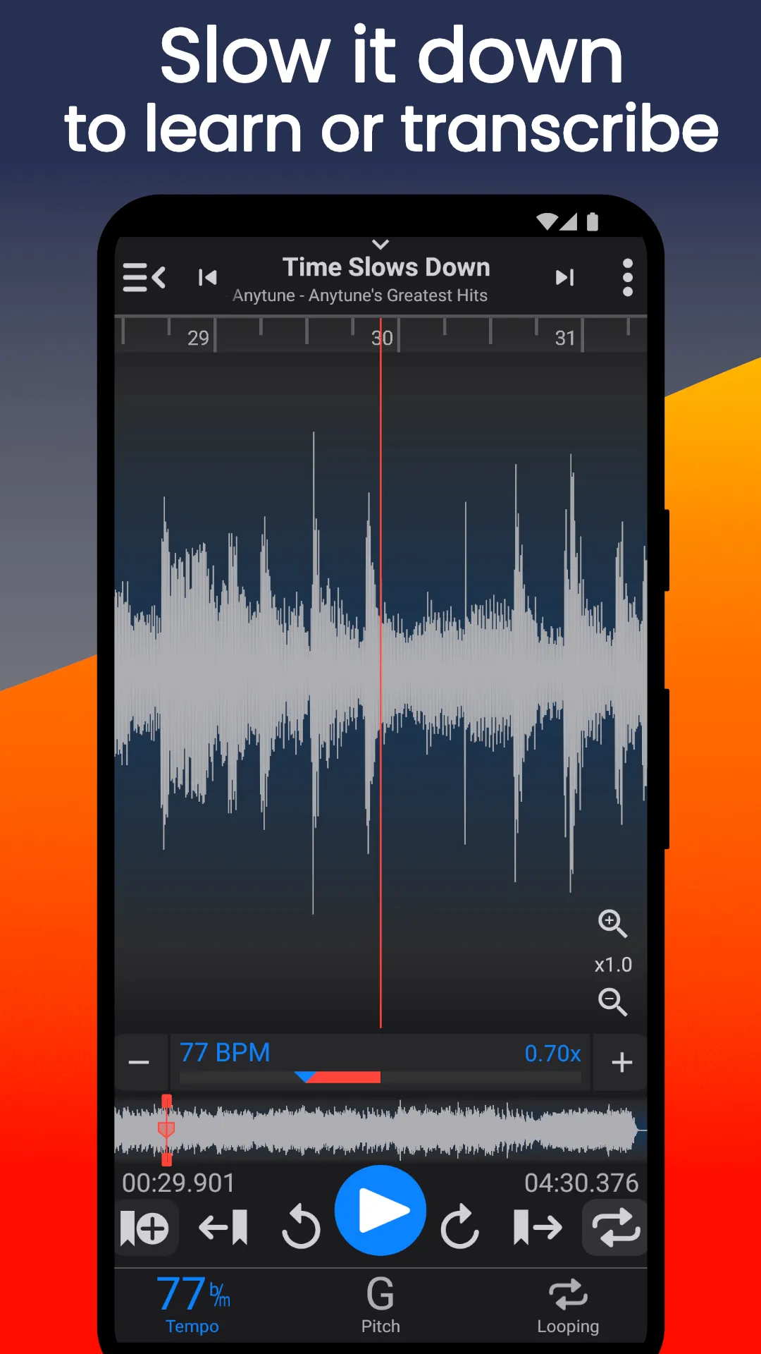 Anytune - Music Speed Changer | Indus Appstore | Screenshot