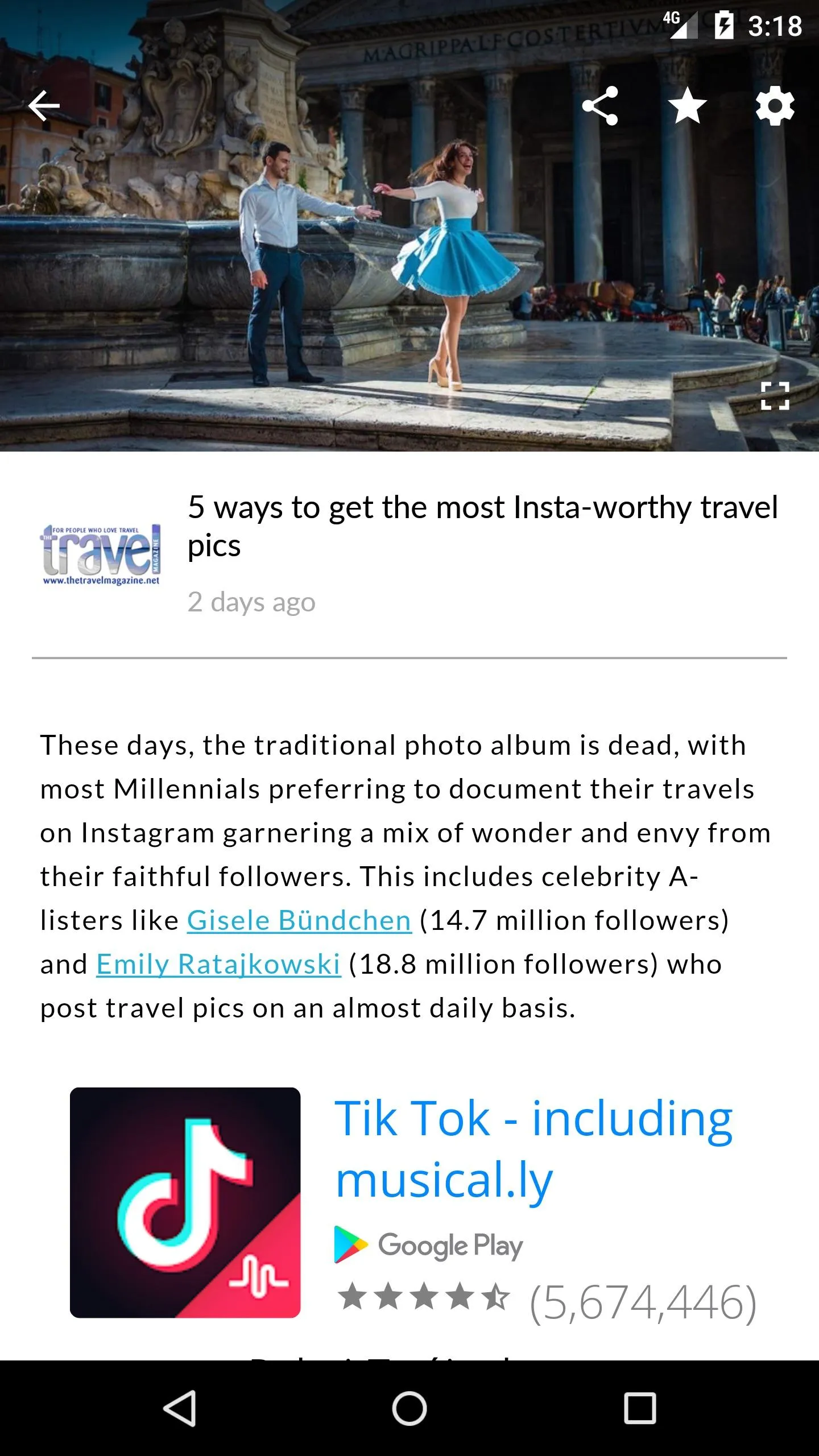 The Travel Magazine | Indus Appstore | Screenshot