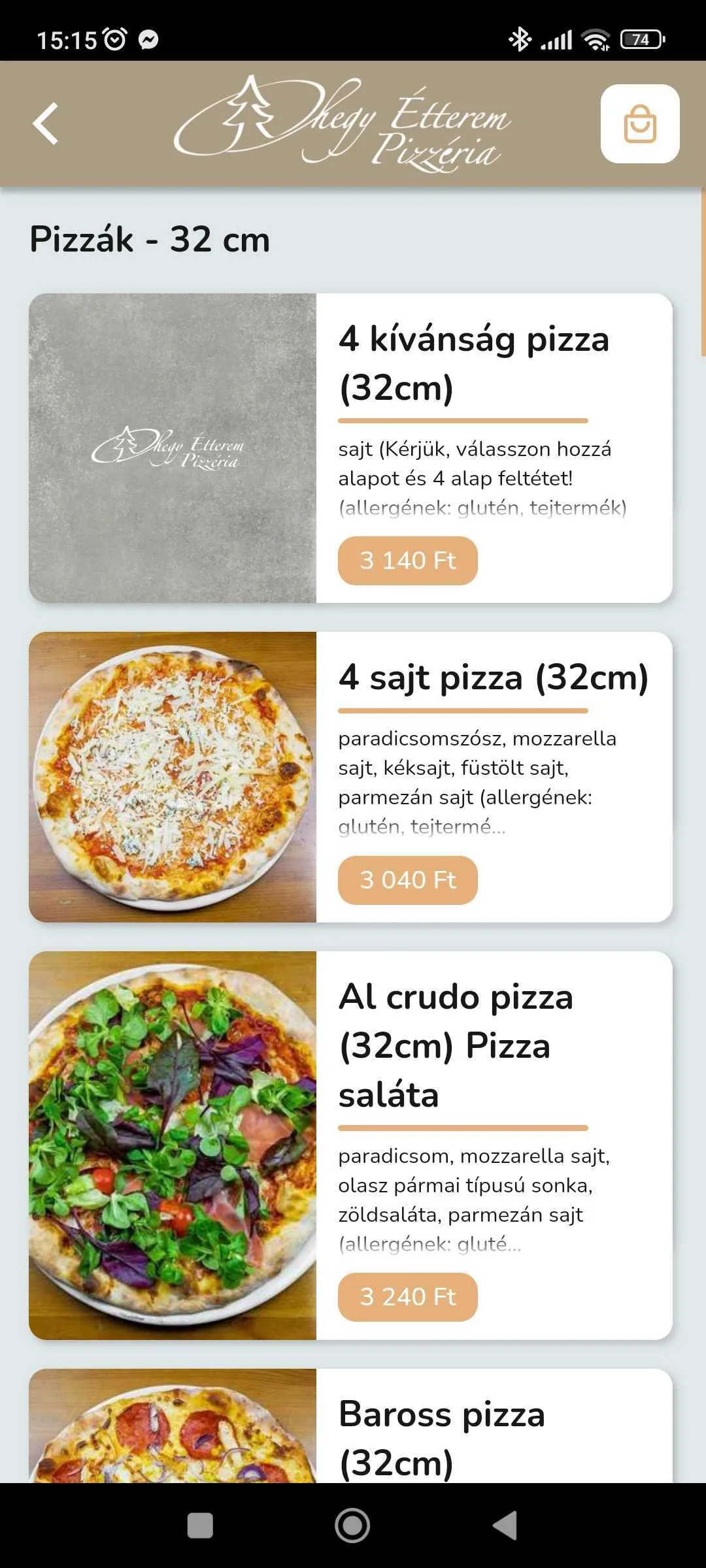 Óhegy Étterem Pizzéria | Indus Appstore | Screenshot