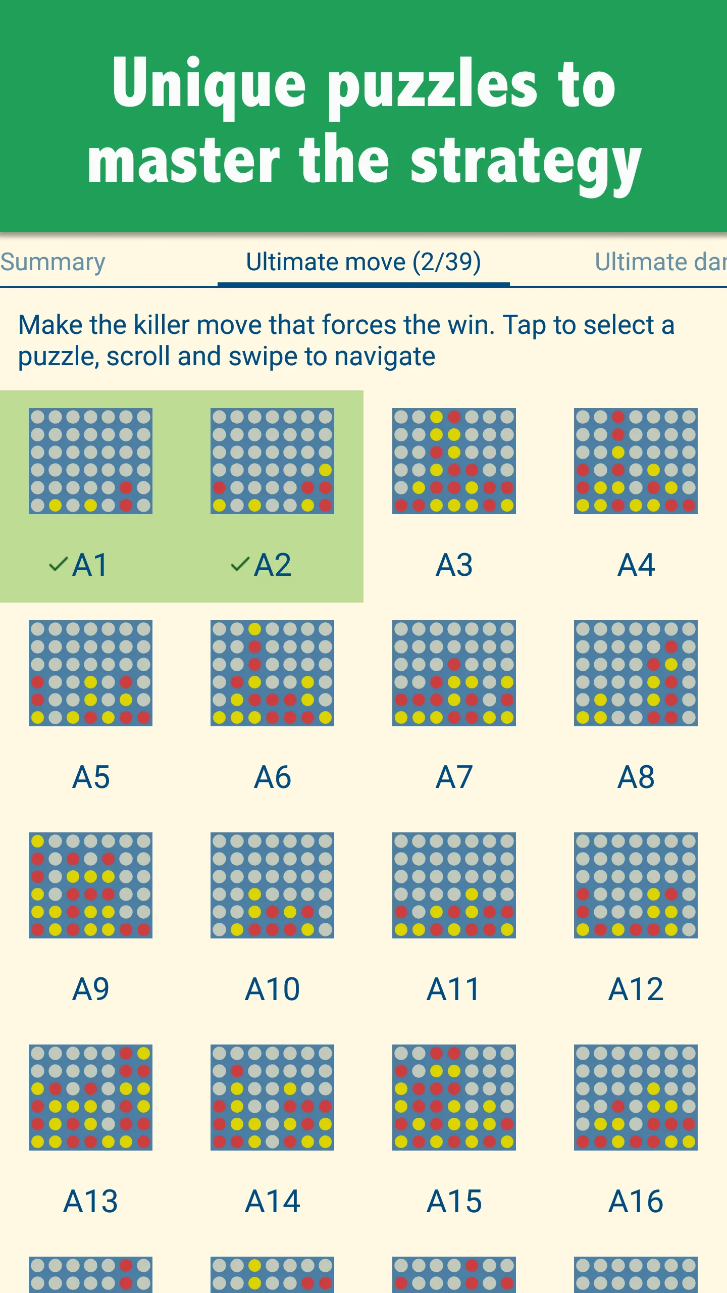 Four in a Row Puzzles | Indus Appstore | Screenshot