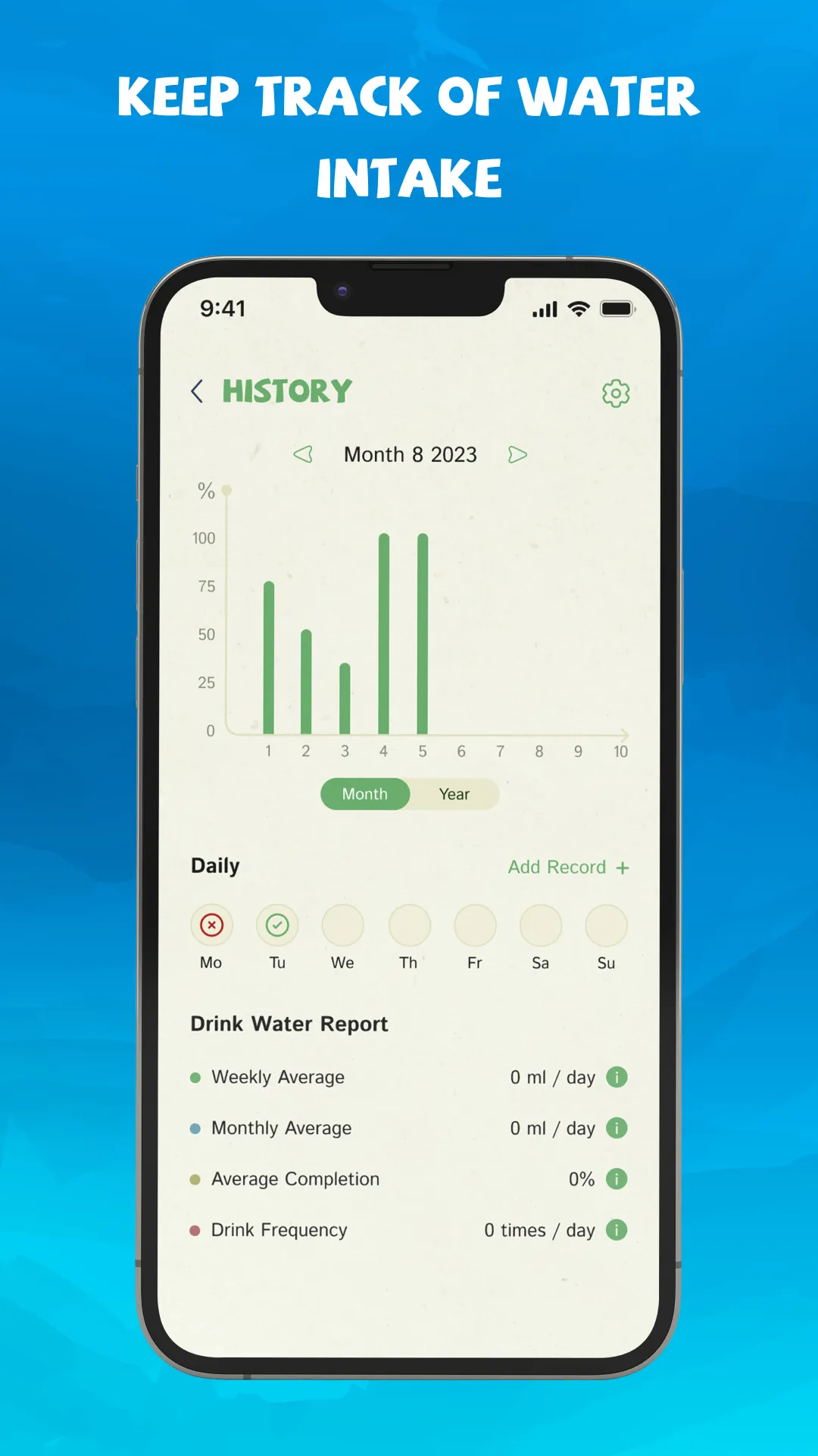 Drink Water Reminder & Tracker | Indus Appstore | Screenshot