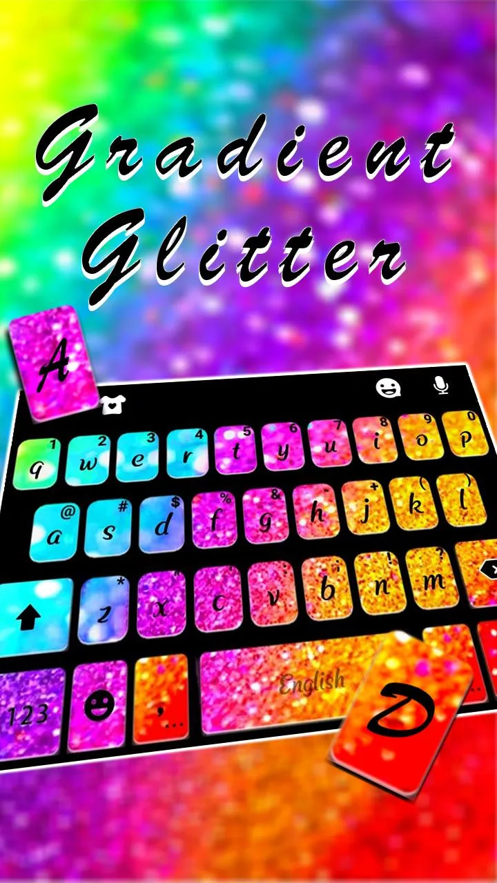 Glitter Rainbow Theme | Indus Appstore | Screenshot