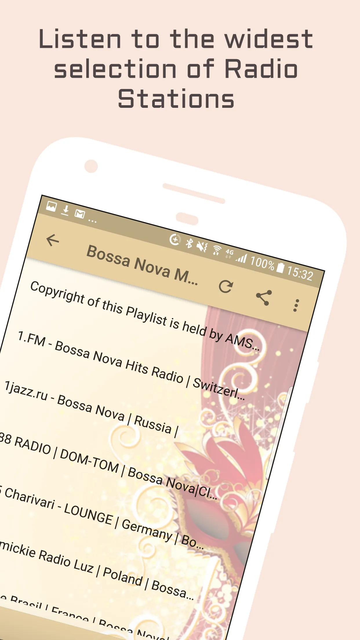 Bossa Nova Music Radio | Indus Appstore | Screenshot