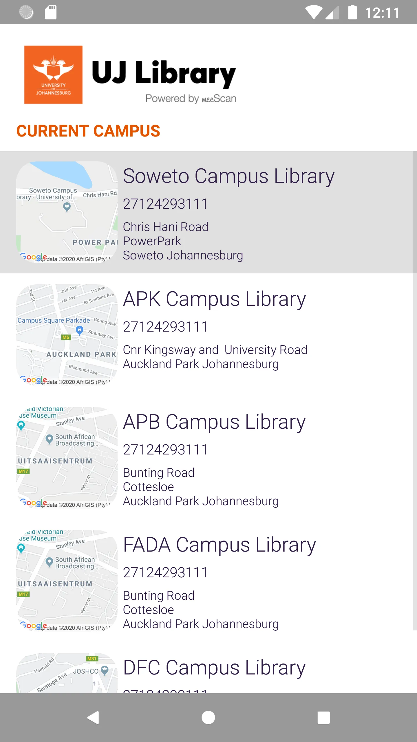 UJ Library Checkout | Indus Appstore | Screenshot