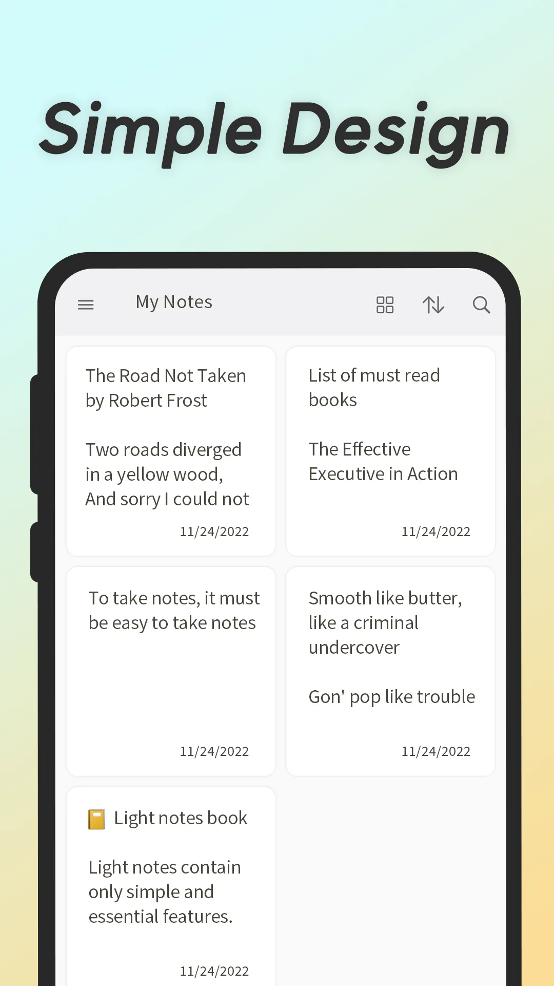 Light Notes - Quick Memo | Indus Appstore | Screenshot