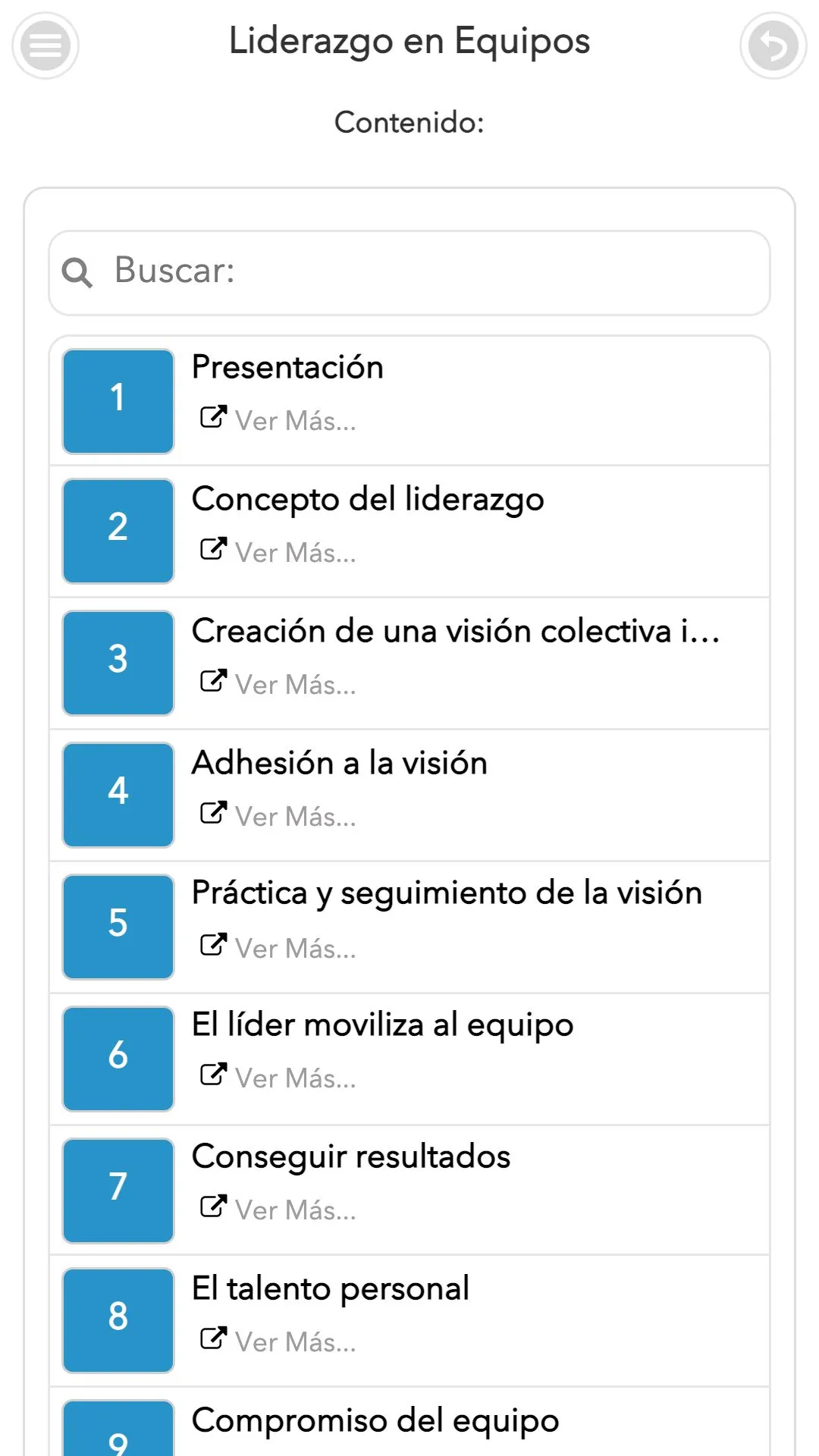 Curso de Liderazgo en Equipos | Indus Appstore | Screenshot