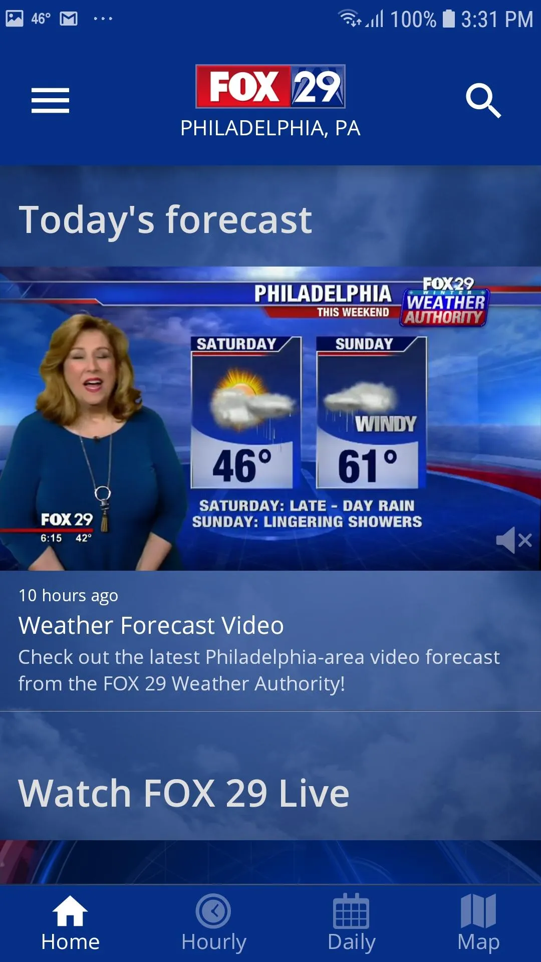 FOX 29 Philadelphia: Weather | Indus Appstore | Screenshot