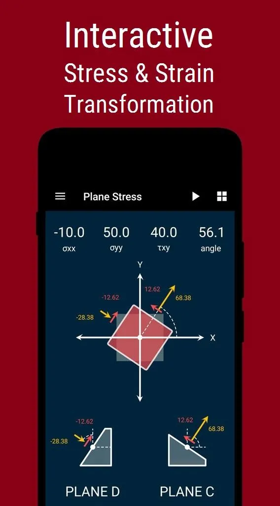 Solid Mechanics (Mohr's Circle | Indus Appstore | Screenshot