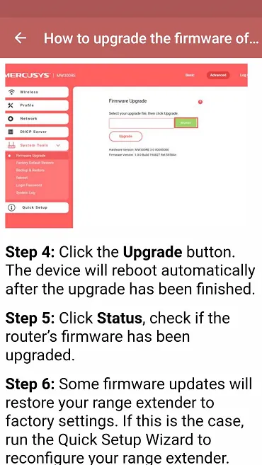 Mercusys Range Extender Guide | Indus Appstore | Screenshot