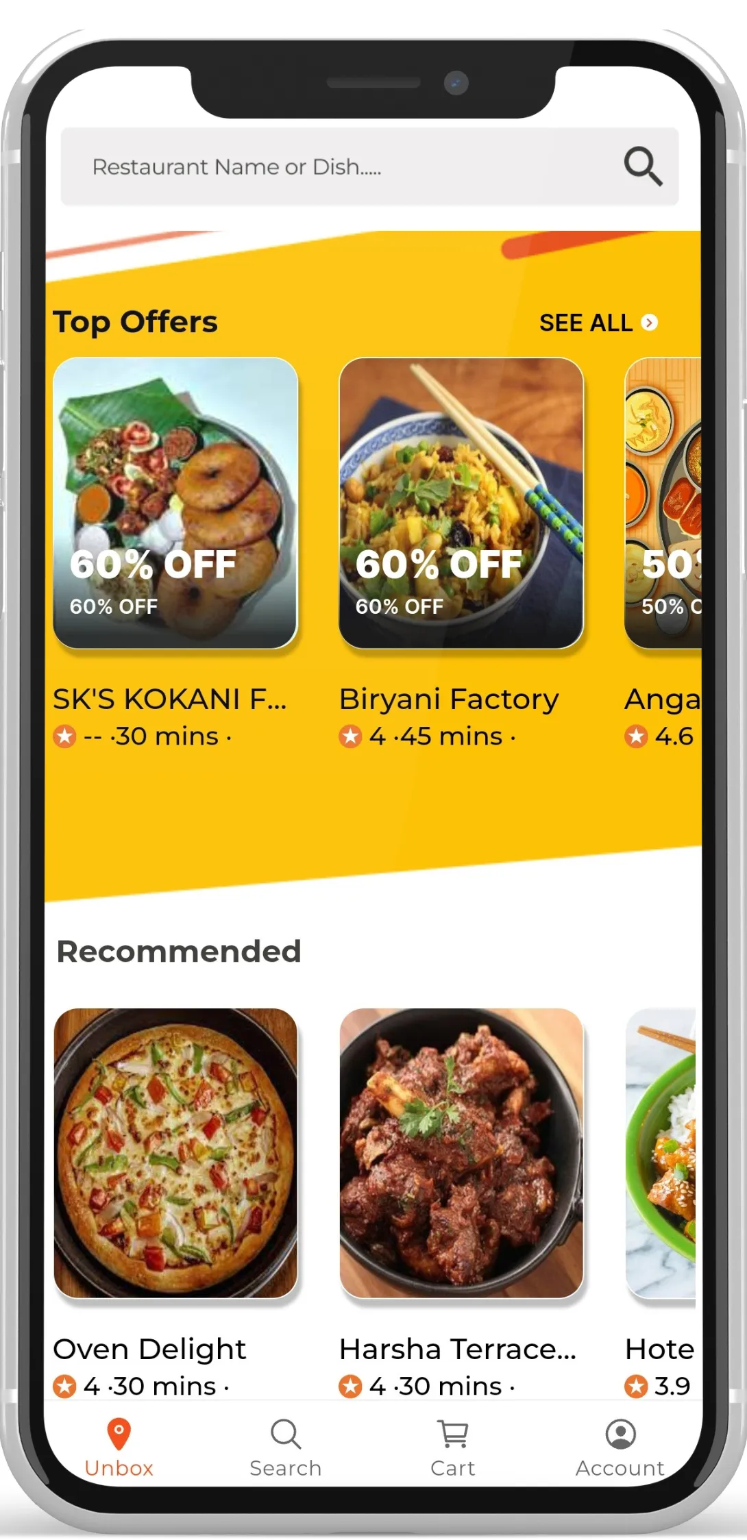 Unbox : Food & Online Delivery | Indus Appstore | Screenshot