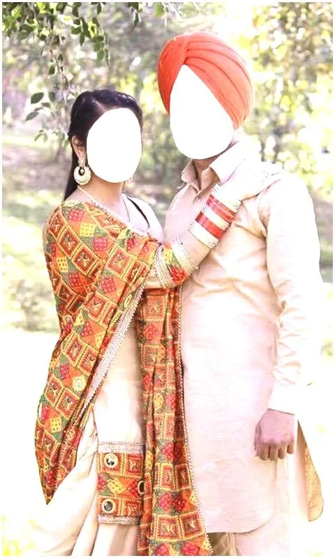 Couple Punjabi Wedding Frames | Indus Appstore | Screenshot