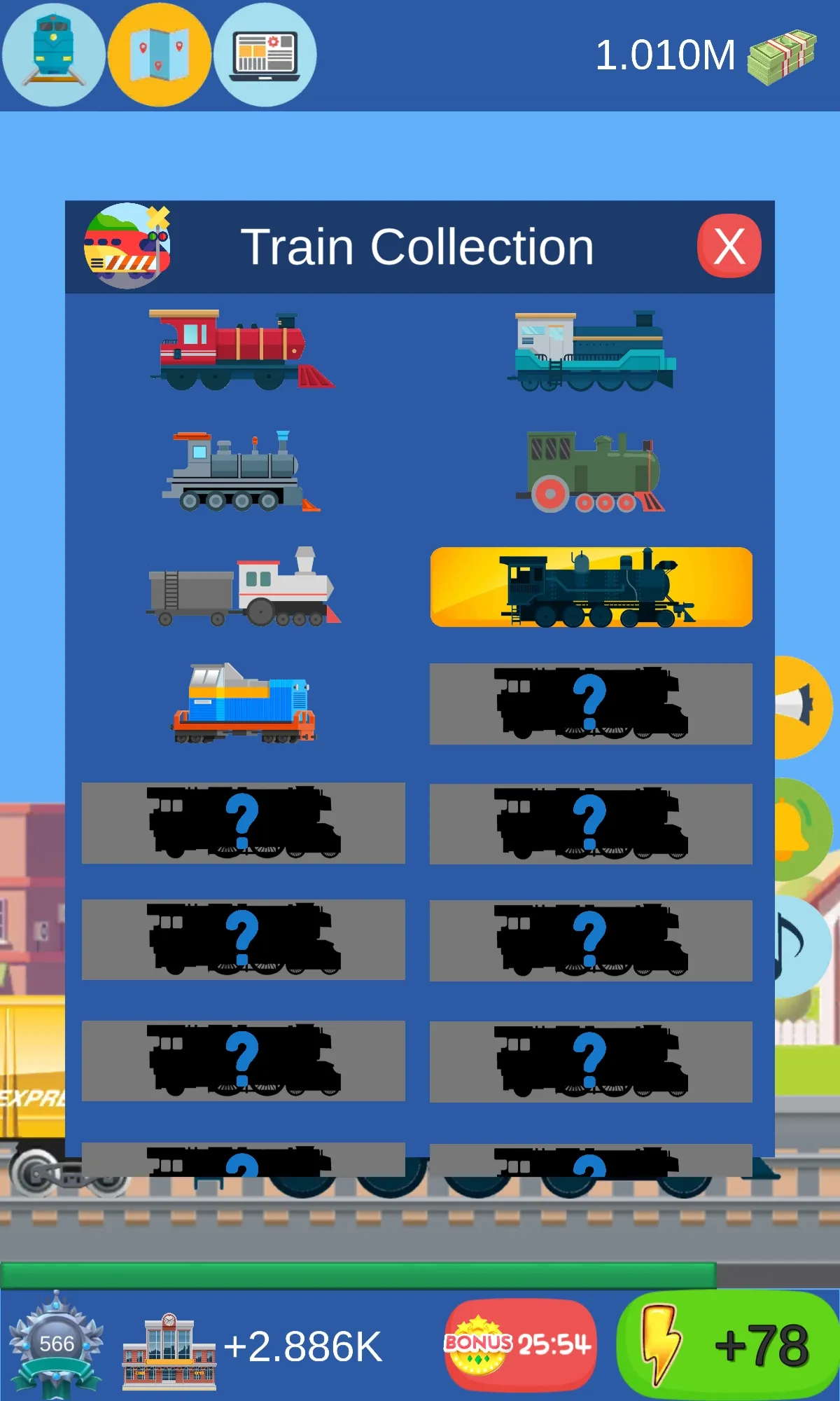 Idle Train Tycoon | Indus Appstore | Screenshot