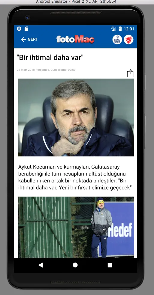 FOTOMAÇ–Son dakika spor haberl | Indus Appstore | Screenshot