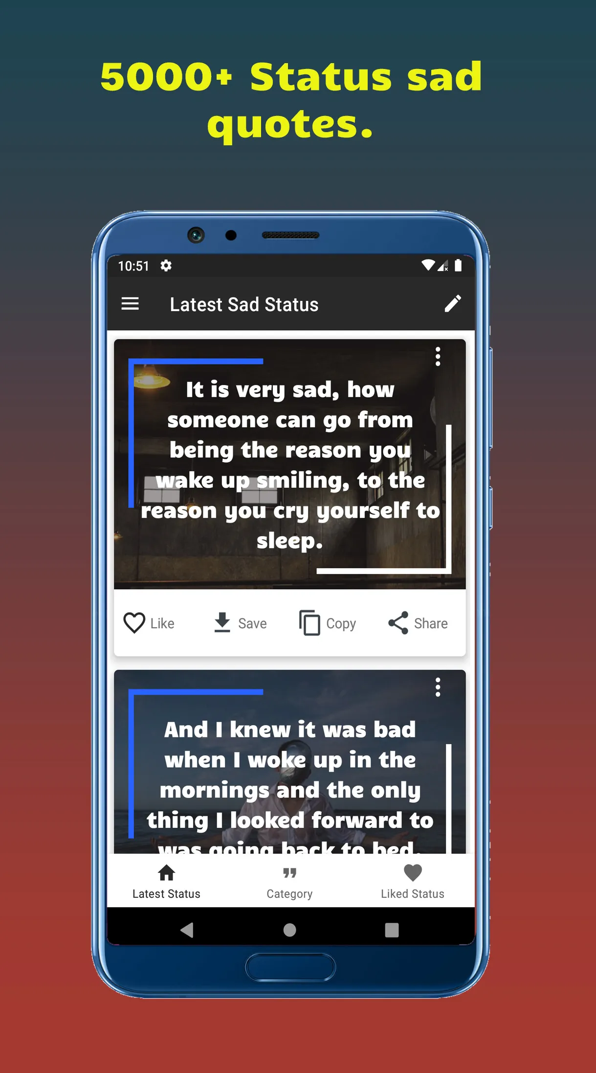 Sad Status And Sad Quotes. | Indus Appstore | Screenshot