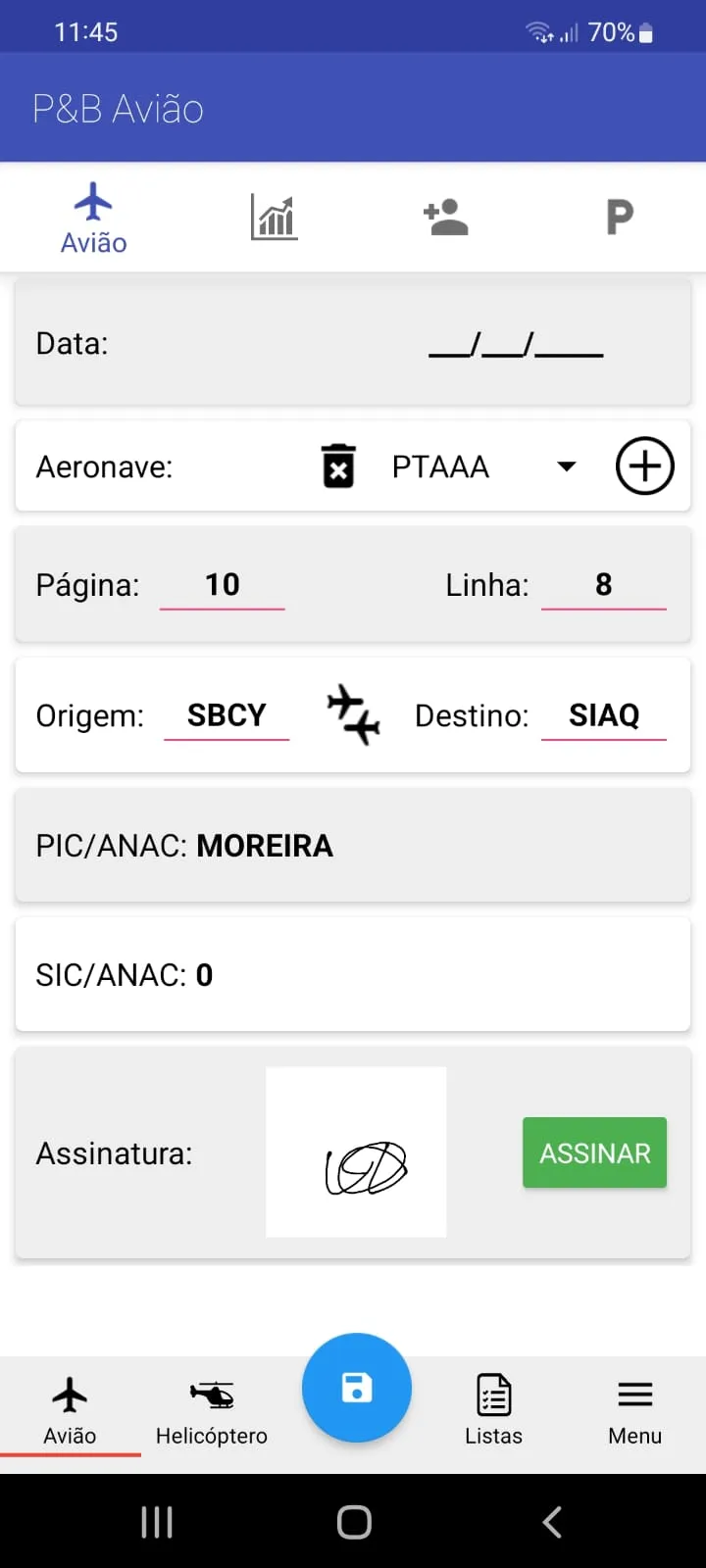 Aviação - Peso e Balanceamento | Indus Appstore | Screenshot