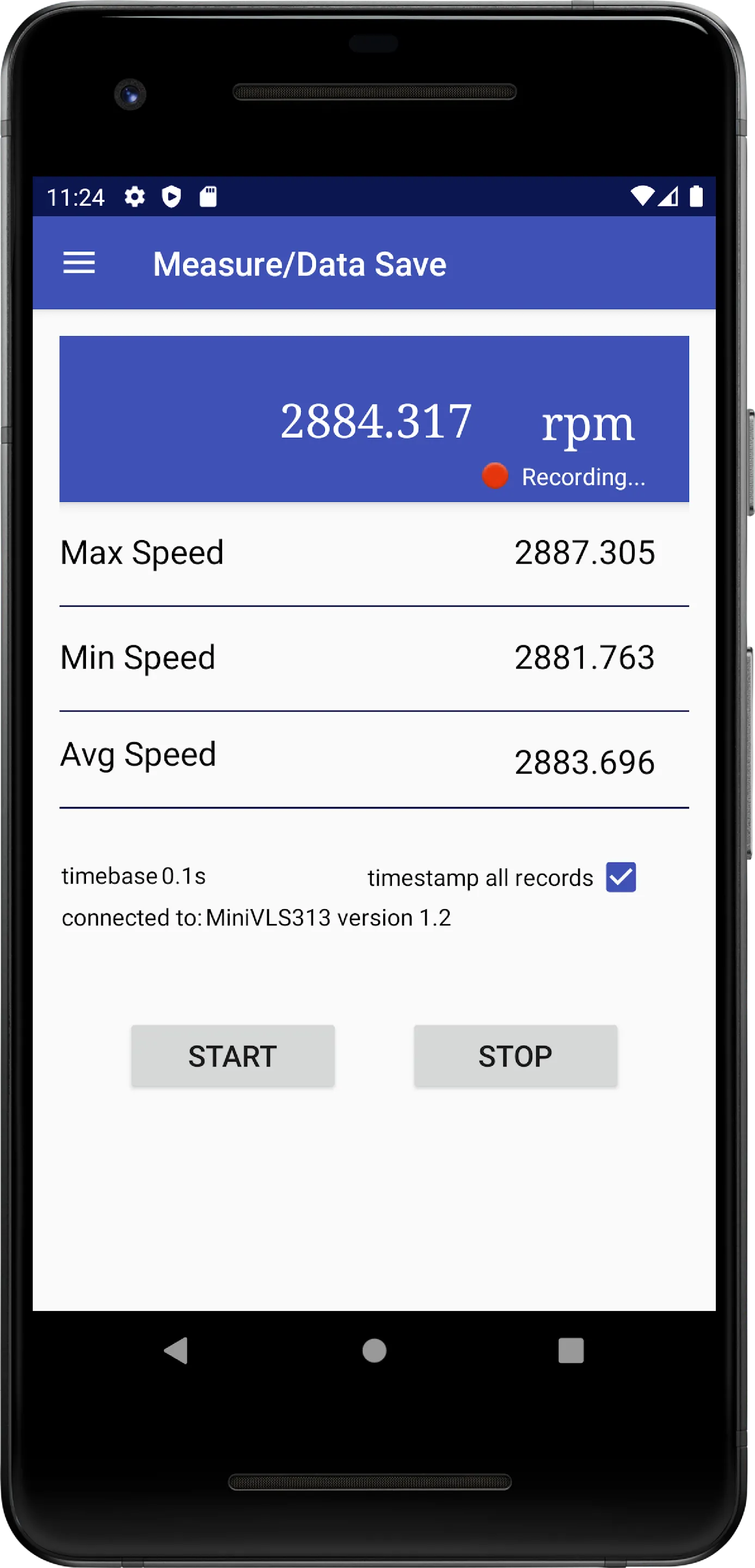 MiniVLS Tachometer | Indus Appstore | Screenshot