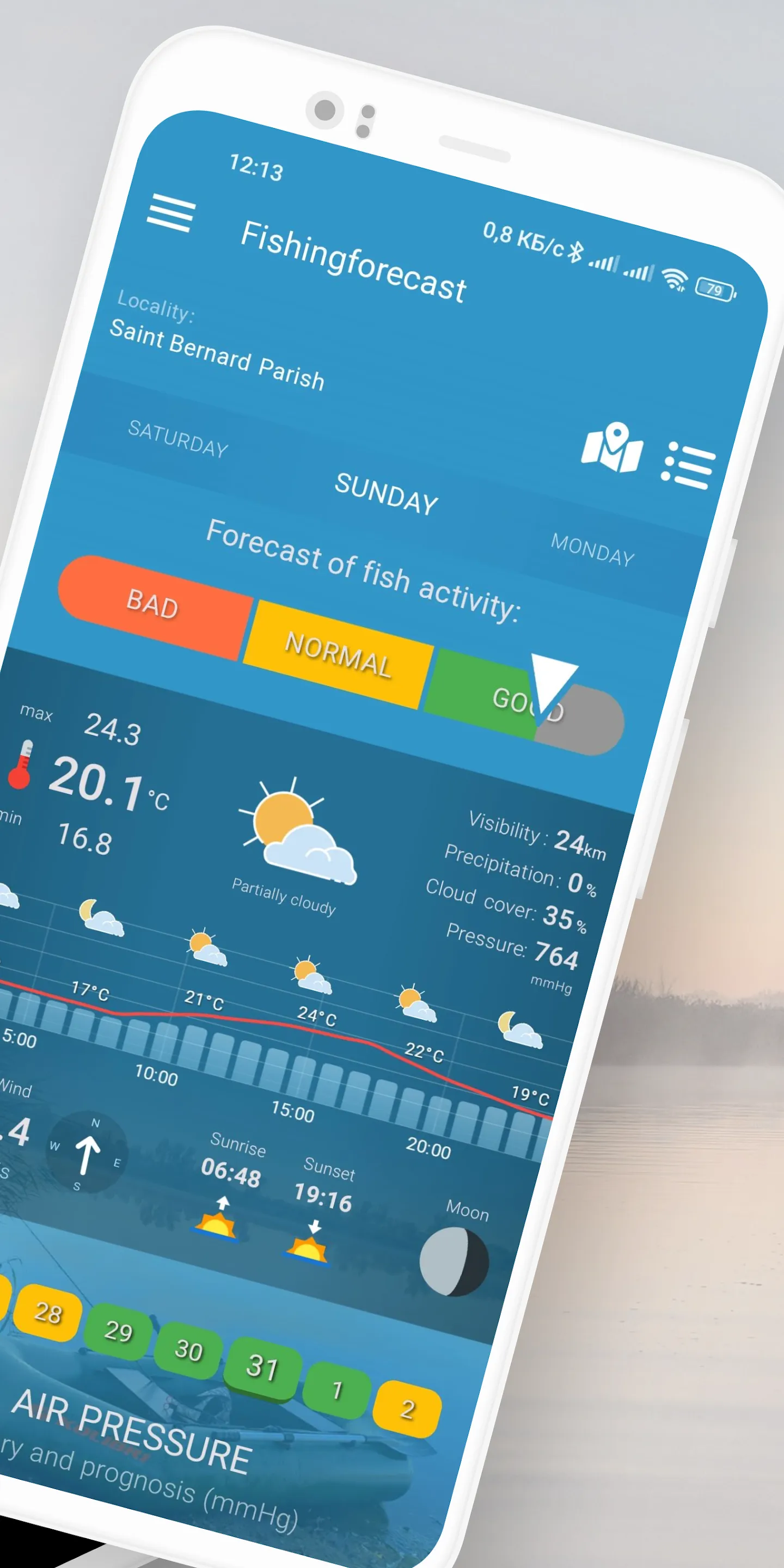 Fishing forecast | Indus Appstore | Screenshot