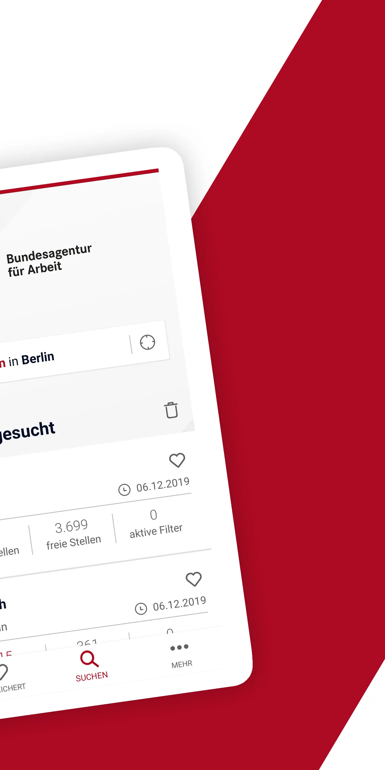 Jobsuche – die Jobbörse der BA | Indus Appstore | Screenshot