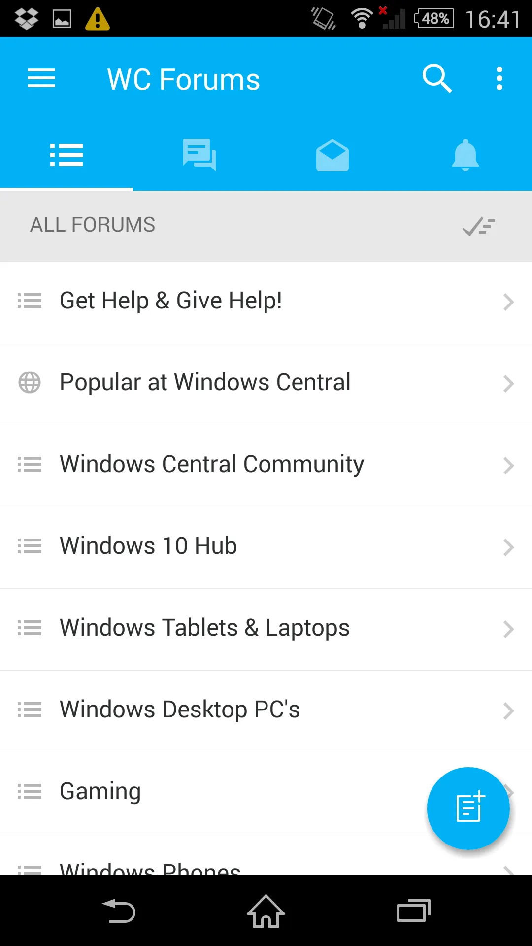 Windows Central Forums | Indus Appstore | Screenshot