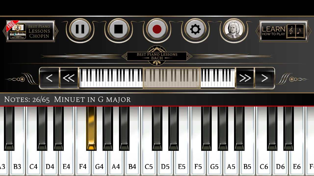 Piano Lessons Bach | Indus Appstore | Screenshot