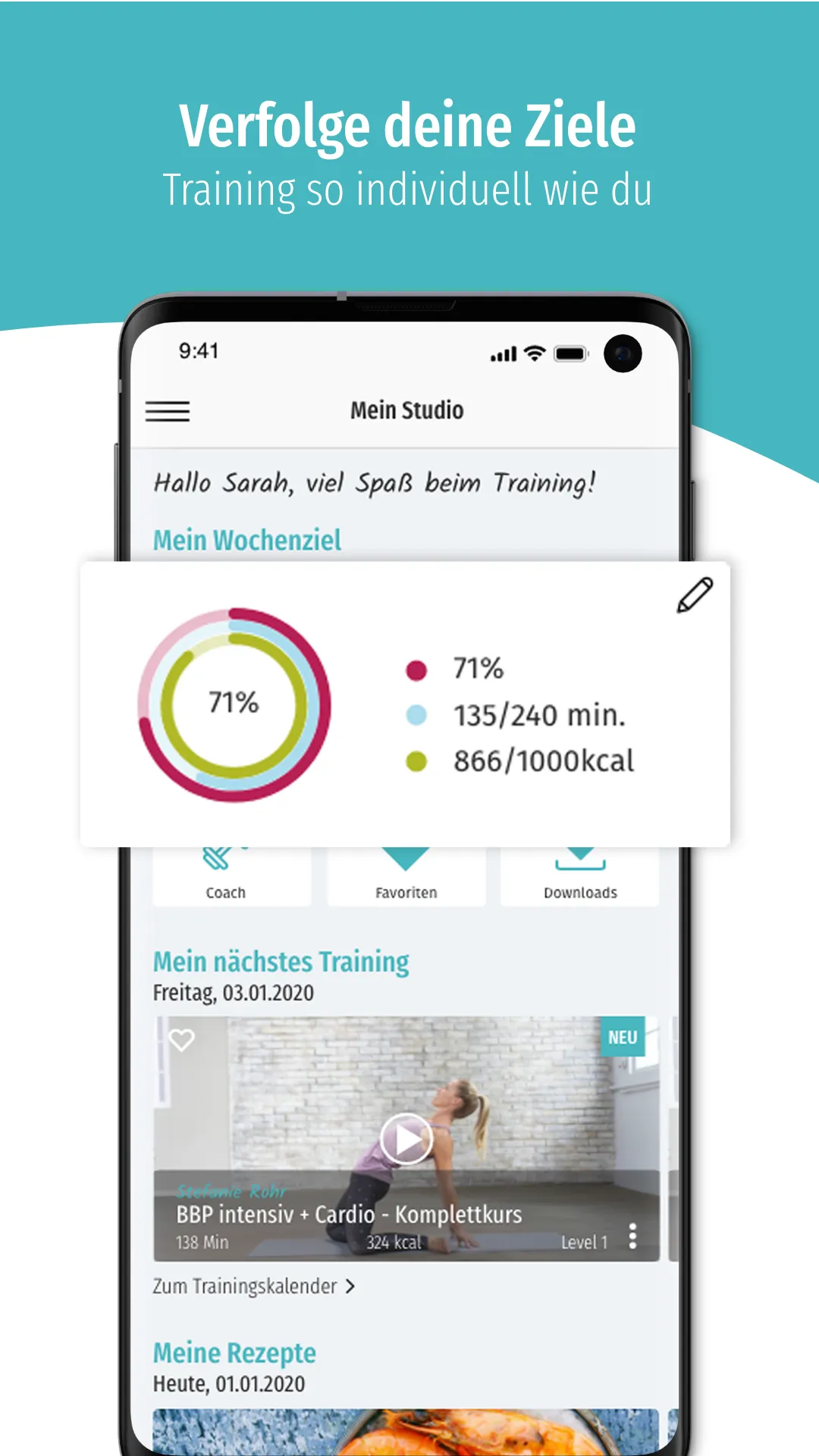 fitnessRAUM.de – Home Workouts | Indus Appstore | Screenshot