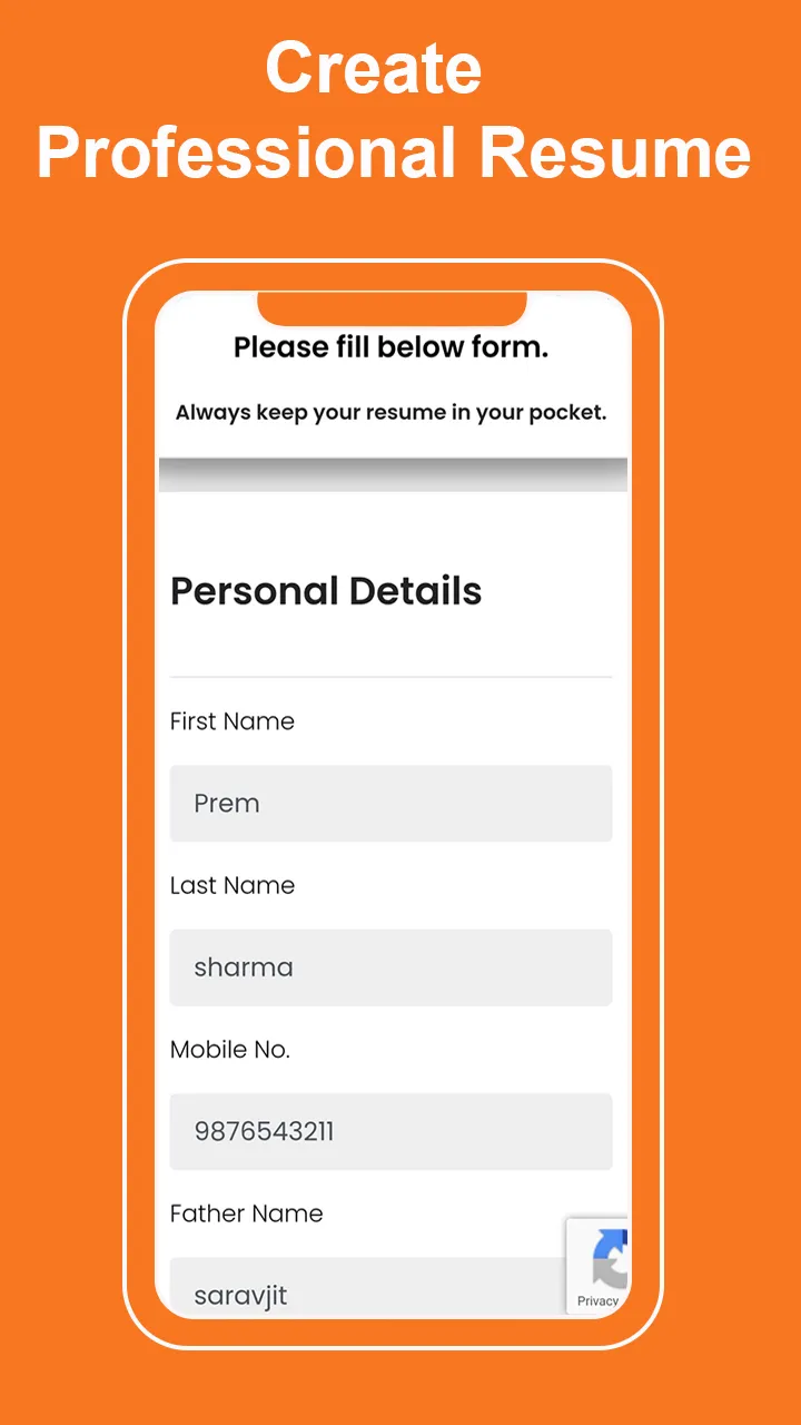 Digital Resume - Resume Maker | Indus Appstore | Screenshot