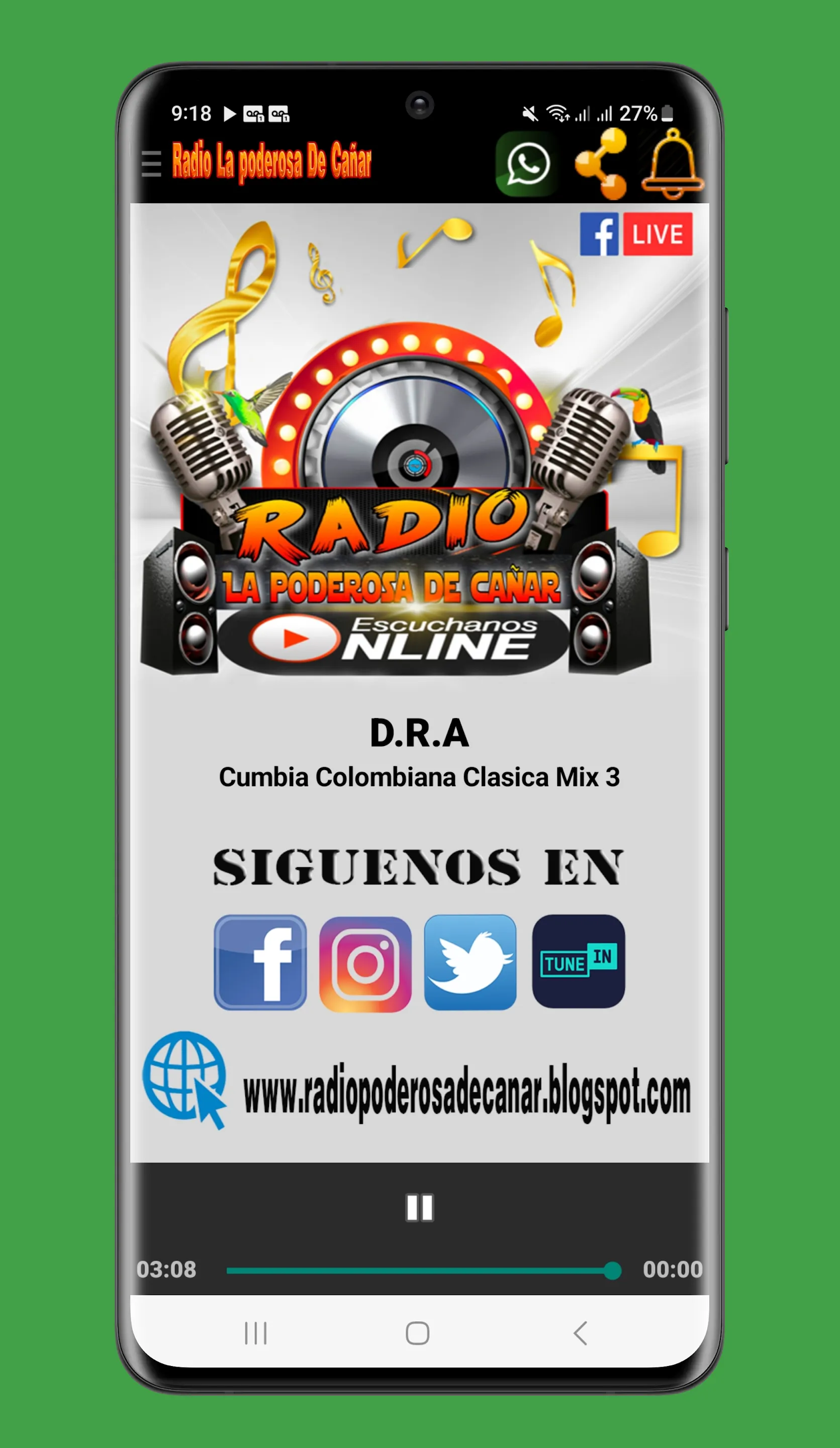 Radio La Poderosa de Cañar | Indus Appstore | Screenshot