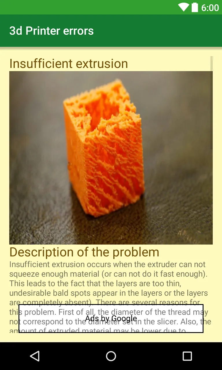 3D printer "printing errors" | Indus Appstore | Screenshot