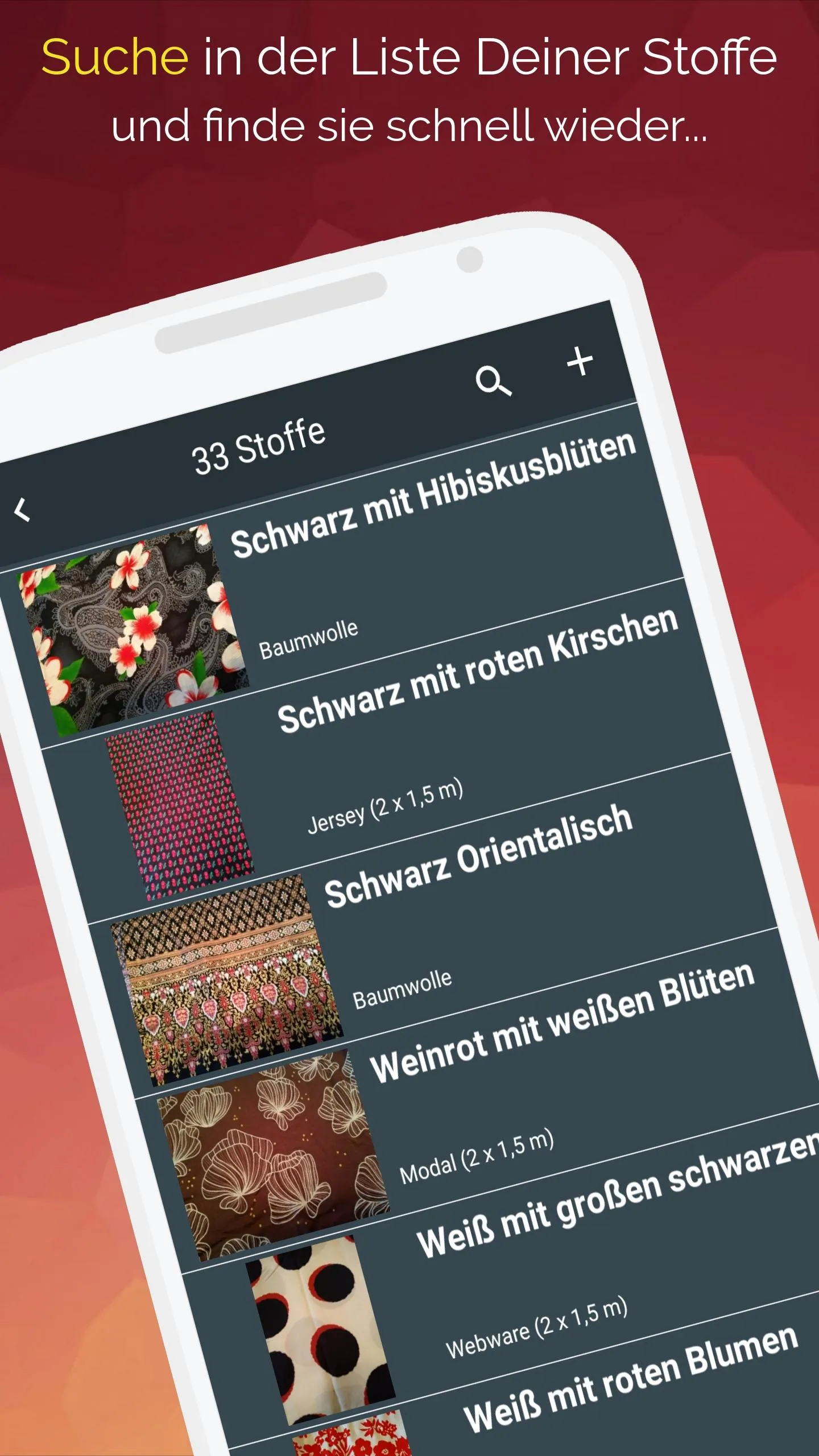 Stofflager und mehr | Indus Appstore | Screenshot