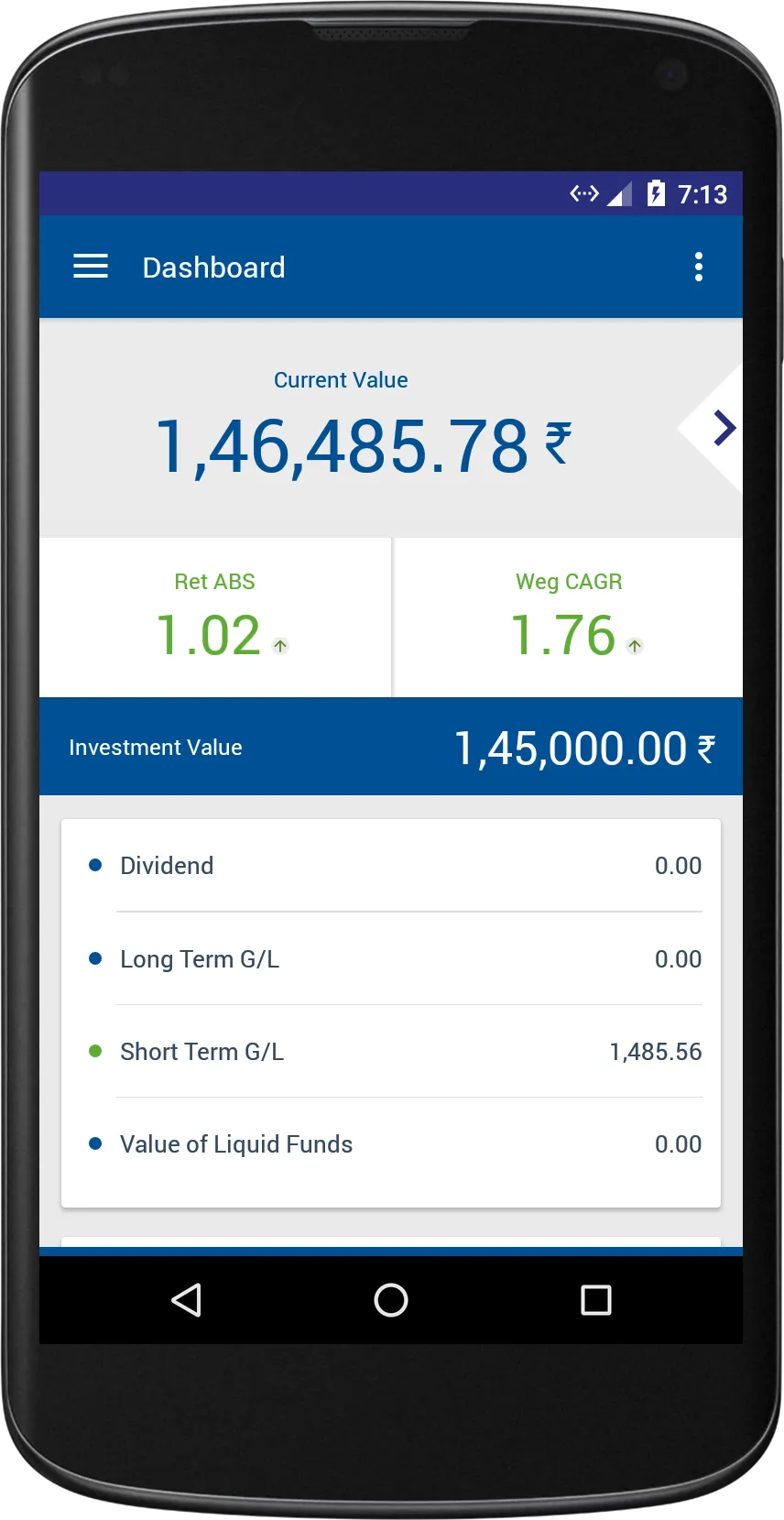 Kapadia Investment | Indus Appstore | Screenshot