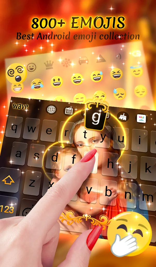 Holy Mary Animated Keyboard +  | Indus Appstore | Screenshot