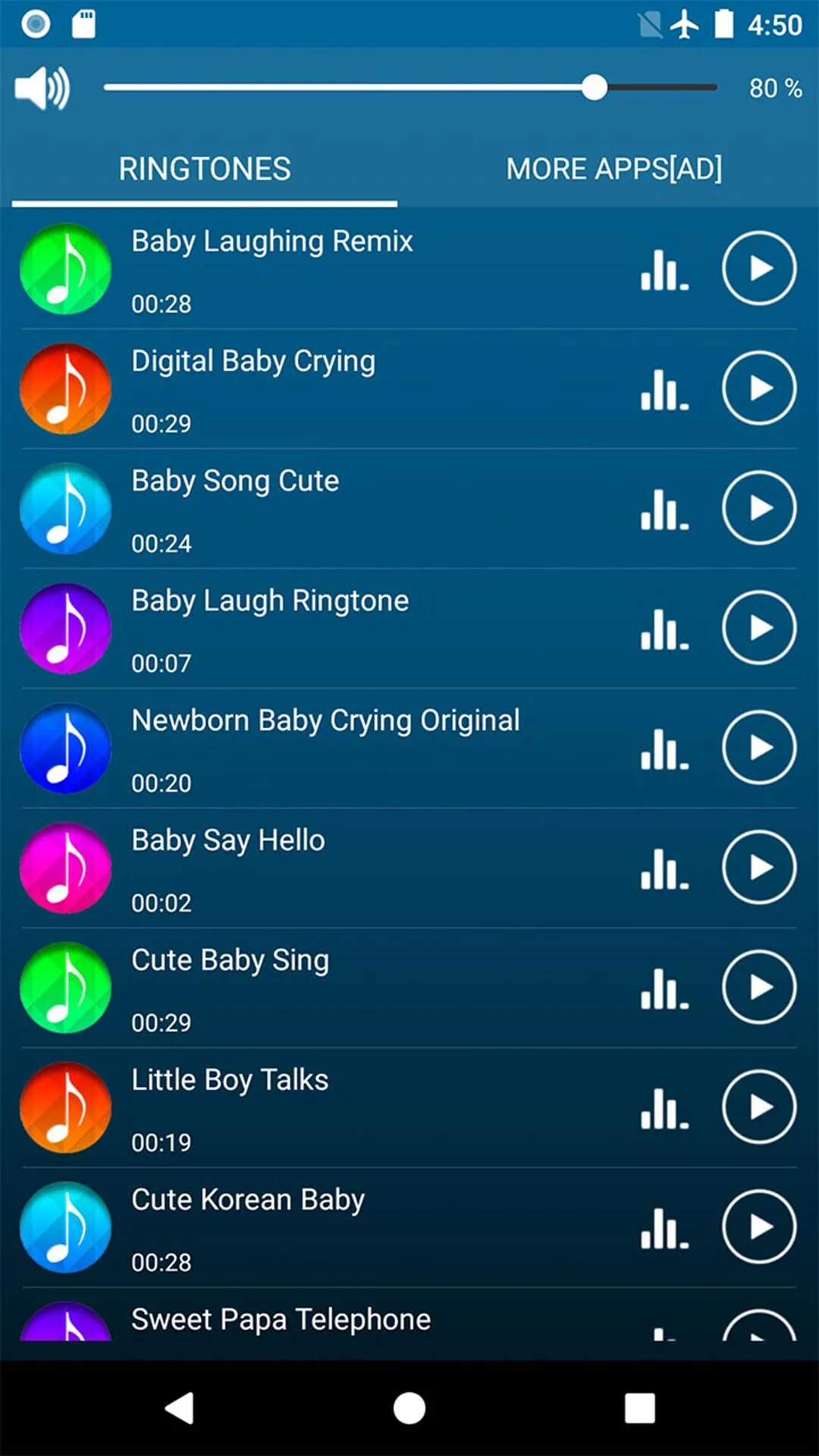 Baby Sounds Ringtones | Indus Appstore | Screenshot