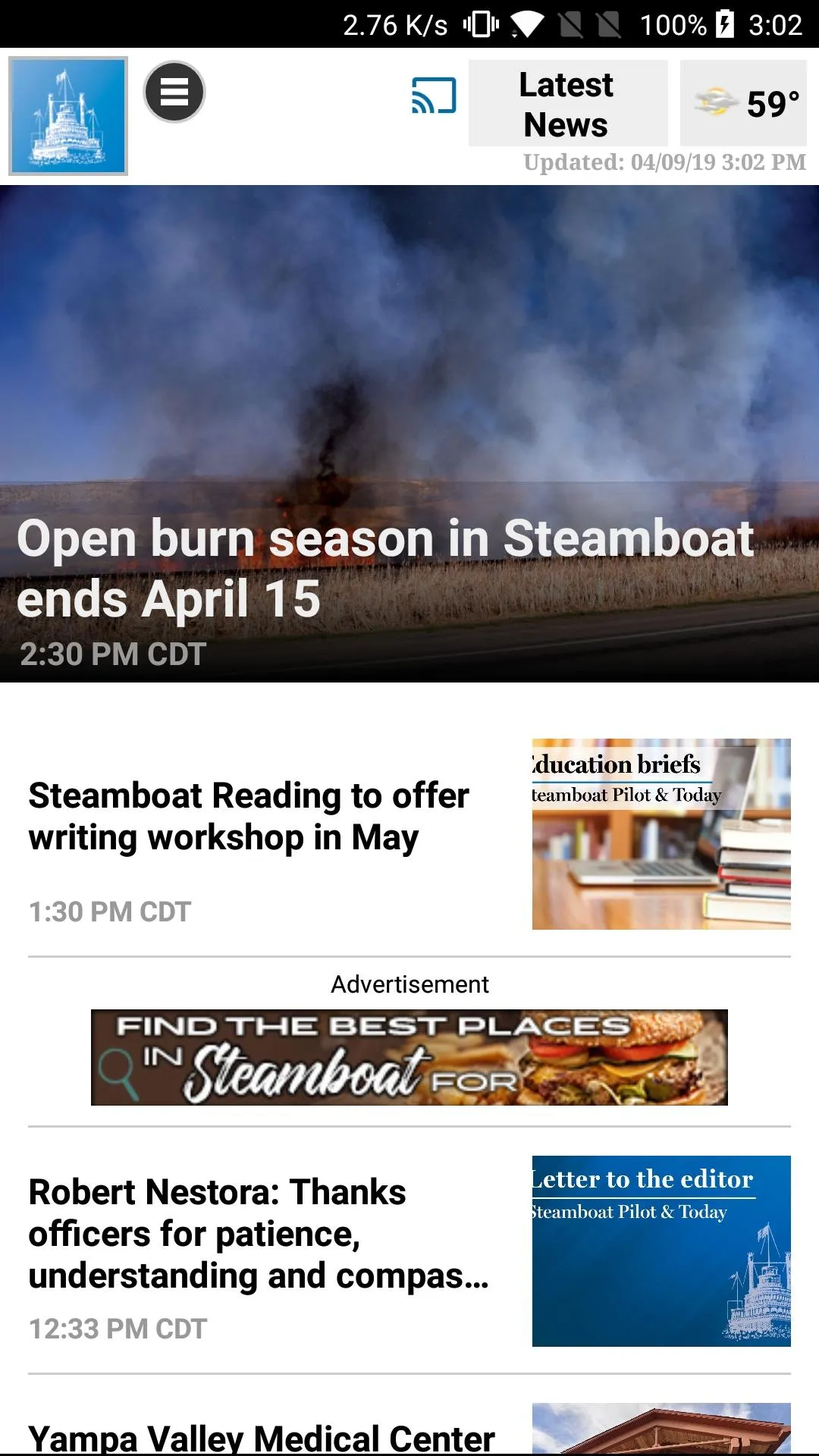 Steamboat Pilot & Today | Indus Appstore | Screenshot