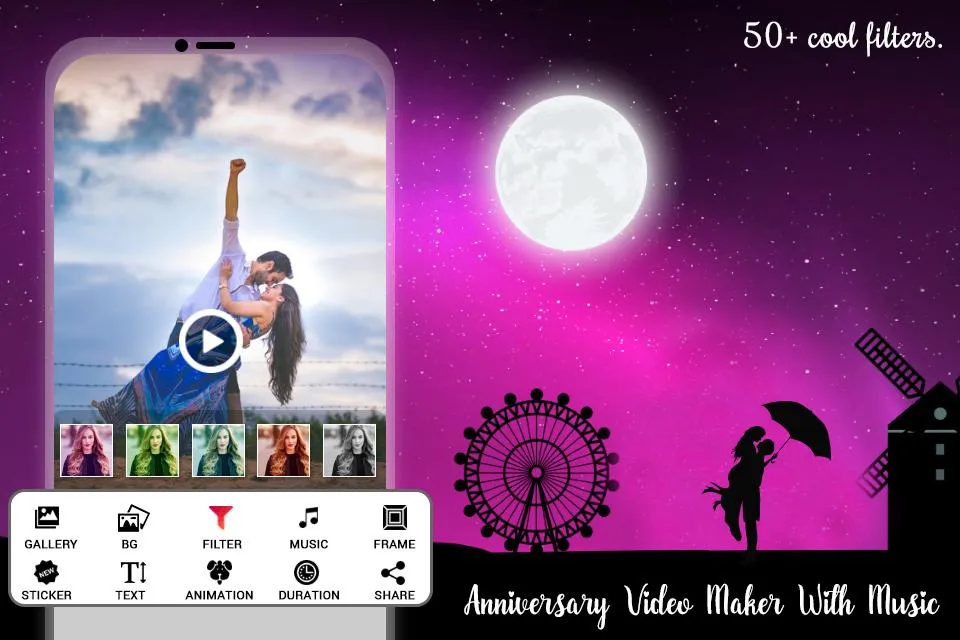 Anniversary Music Video Maker | Indus Appstore | Screenshot