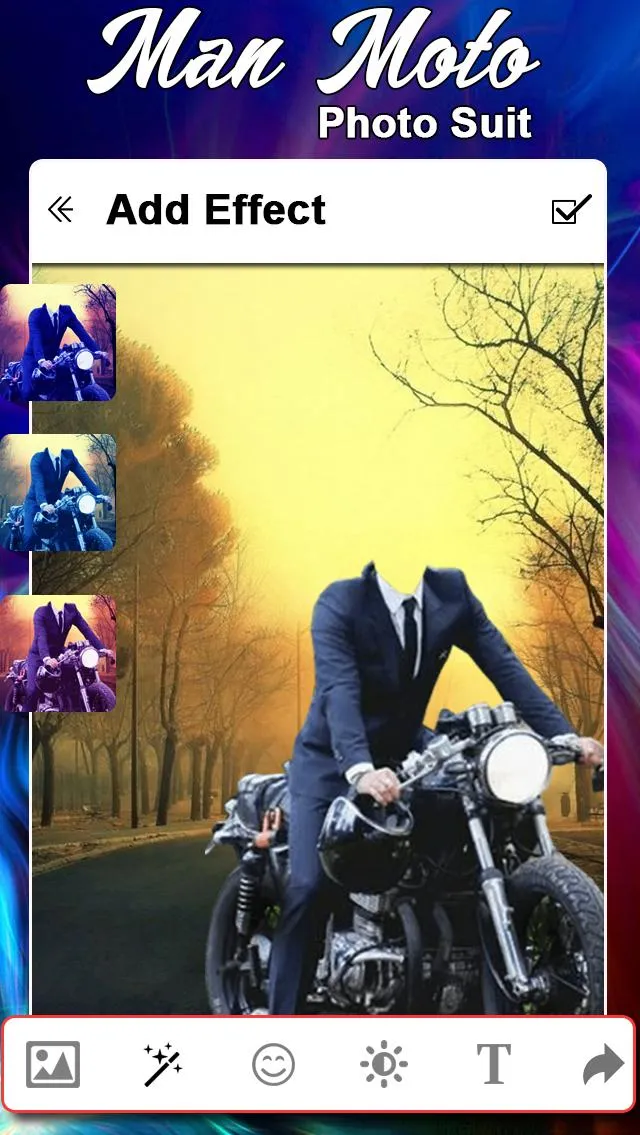 Man Moto Photo Suit | Indus Appstore | Screenshot