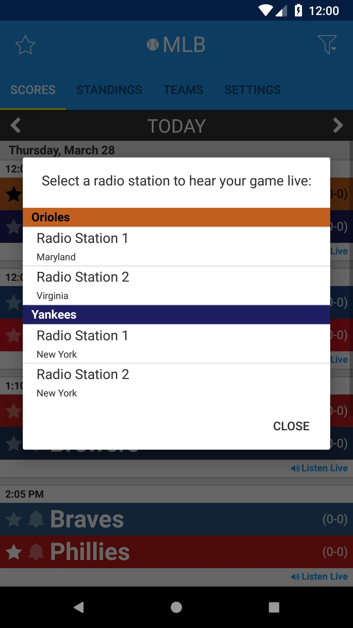 Pro Baseball Radio | Indus Appstore | Screenshot