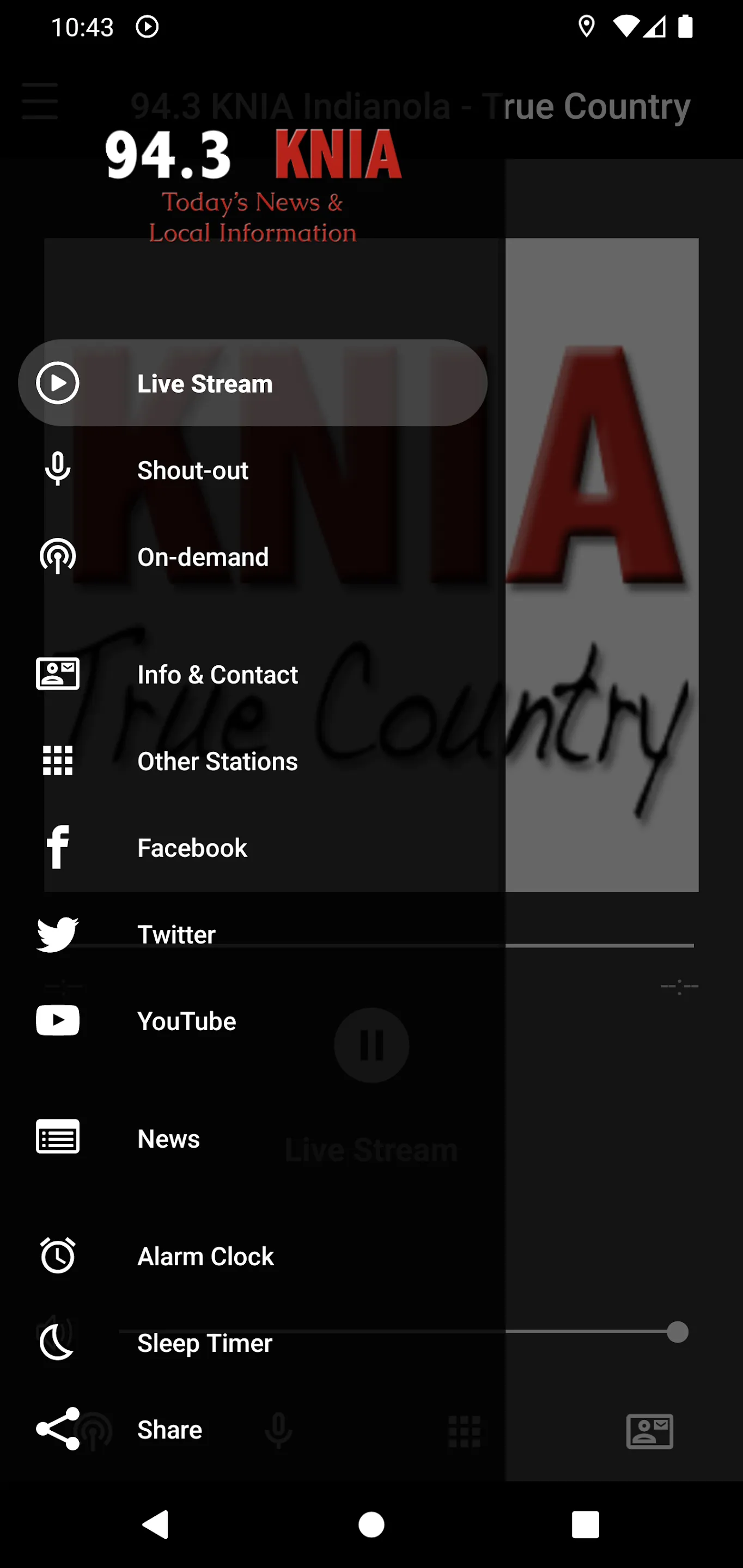 KNIA 94.3 | Indus Appstore | Screenshot