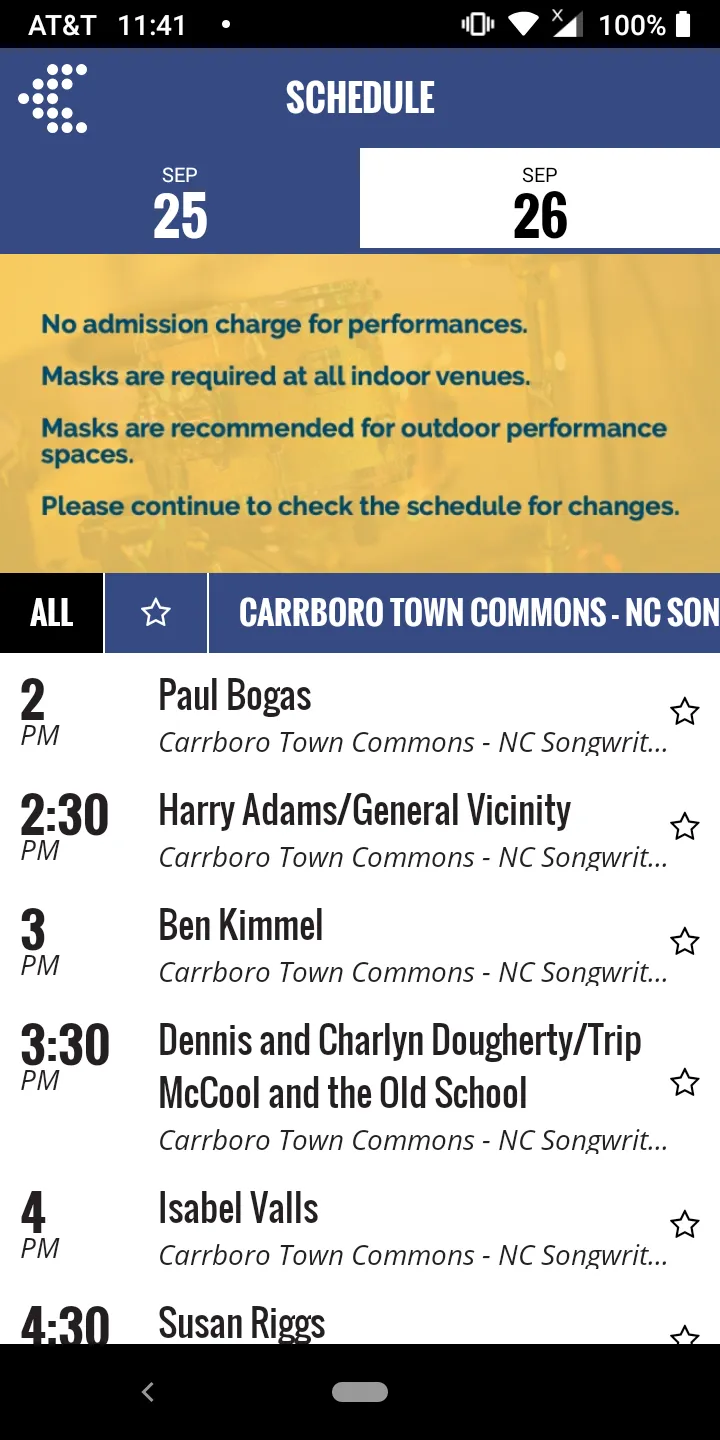 The Carrboro Music Festival | Indus Appstore | Screenshot