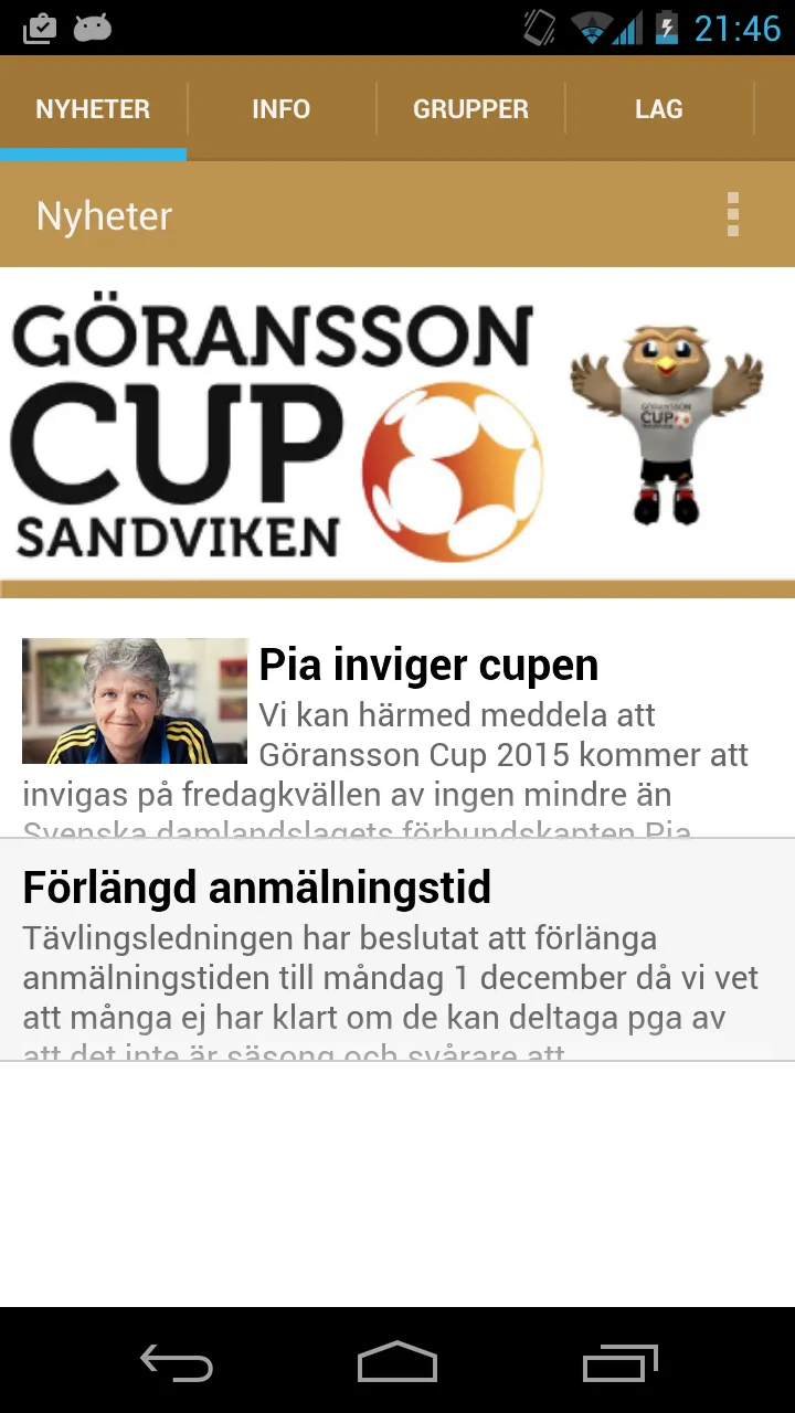 Göransson Cup | Indus Appstore | Screenshot