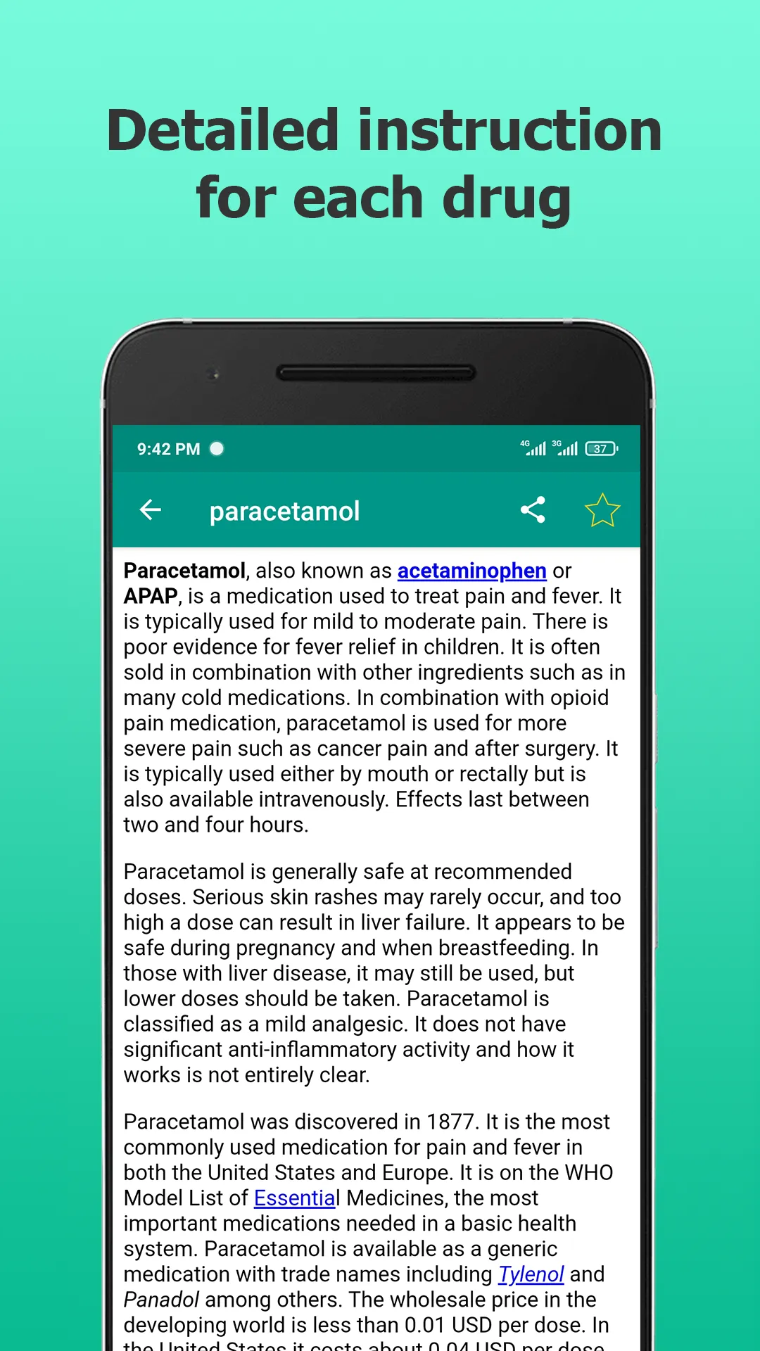 Drugs Dictionary Offline | Indus Appstore | Screenshot